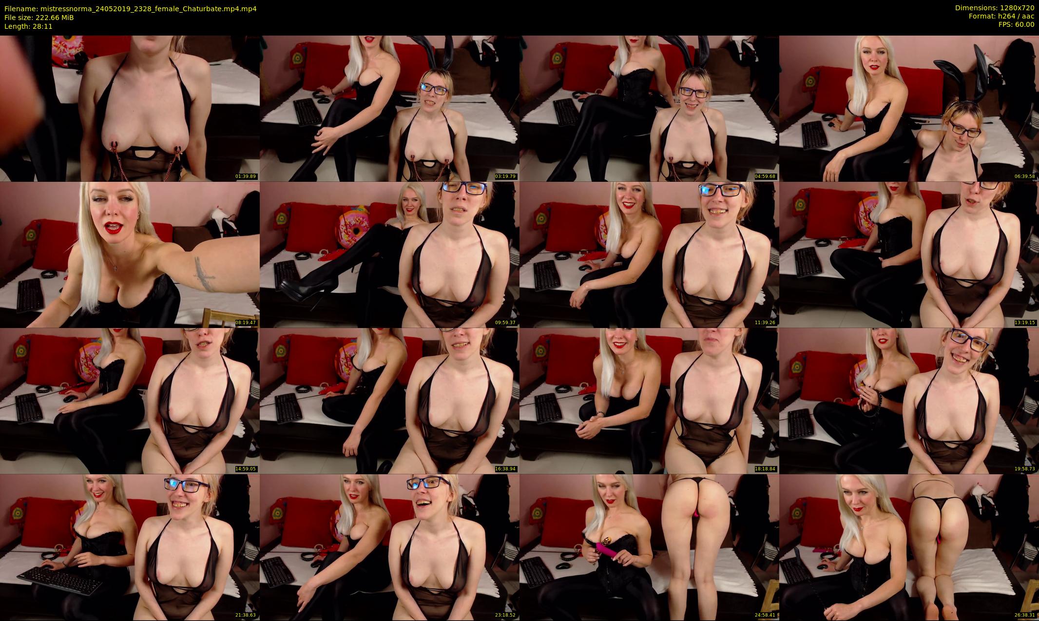 mistressnorma — 29 minute Chaturbate female cam show recording, 720p, May 24, 2019