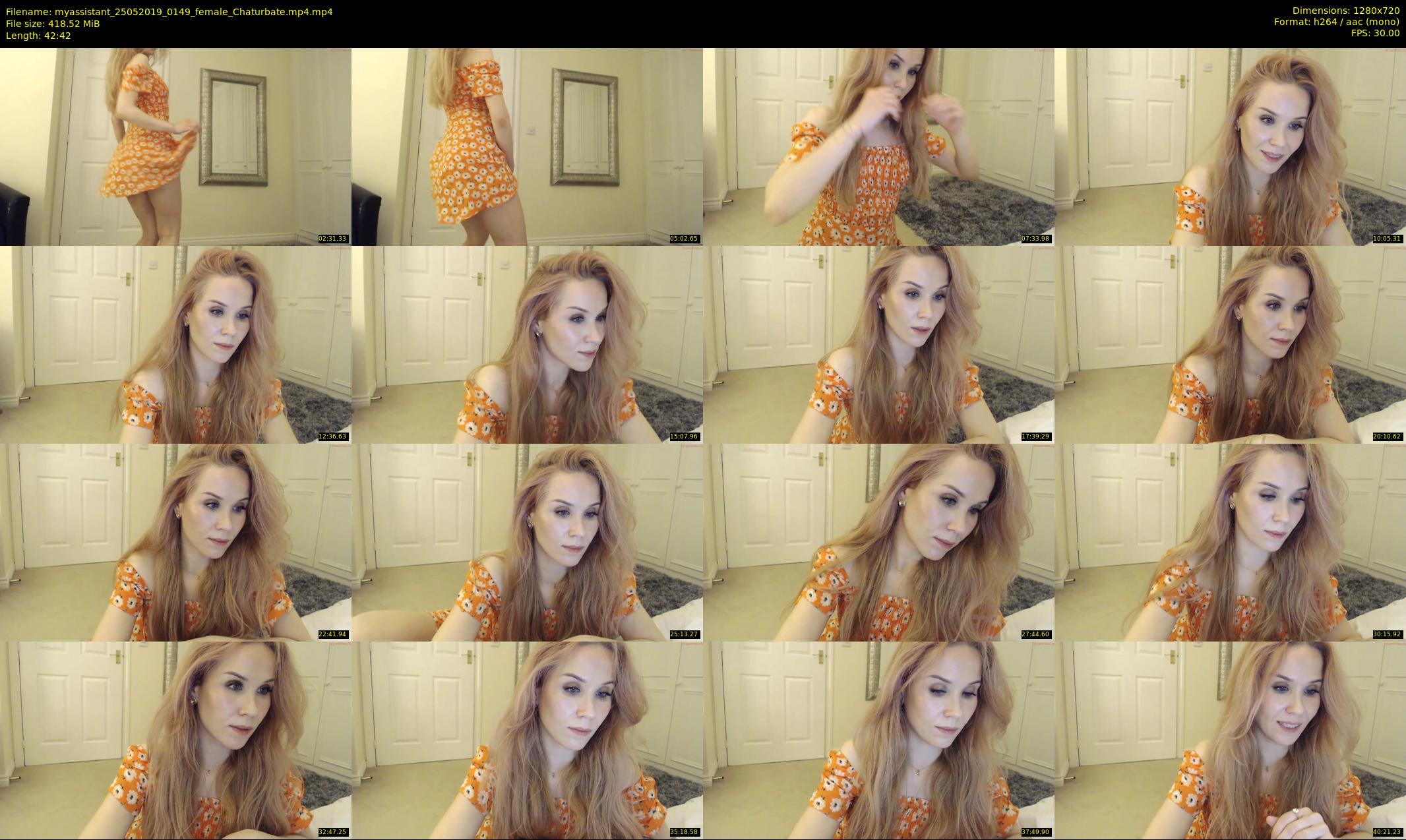myassistant — 43 minute Chaturbate female cam show recording, 720p, May 25, 2019