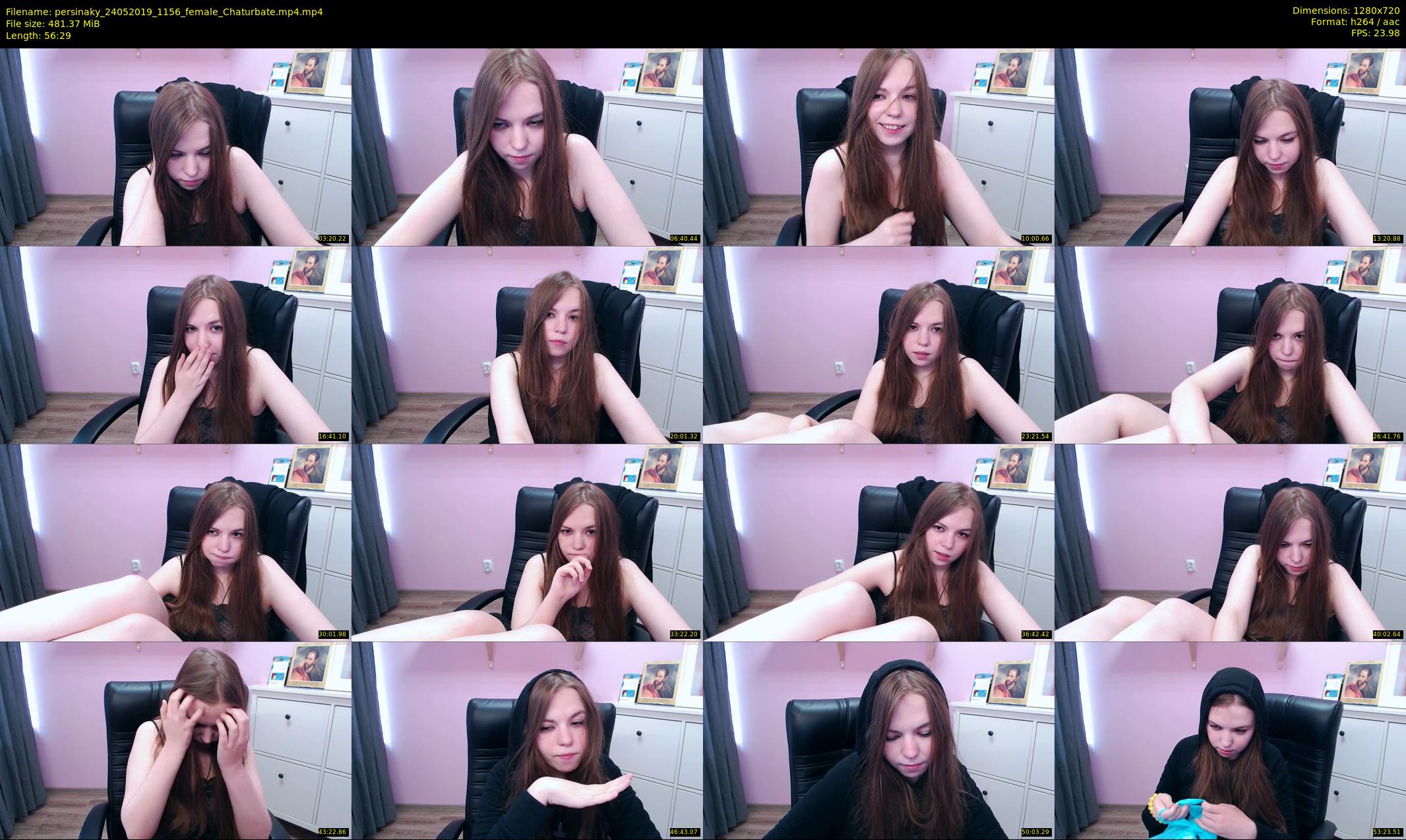 persinaky — 57 minute Chaturbate female cam show recording, 720p, May 24, 2019