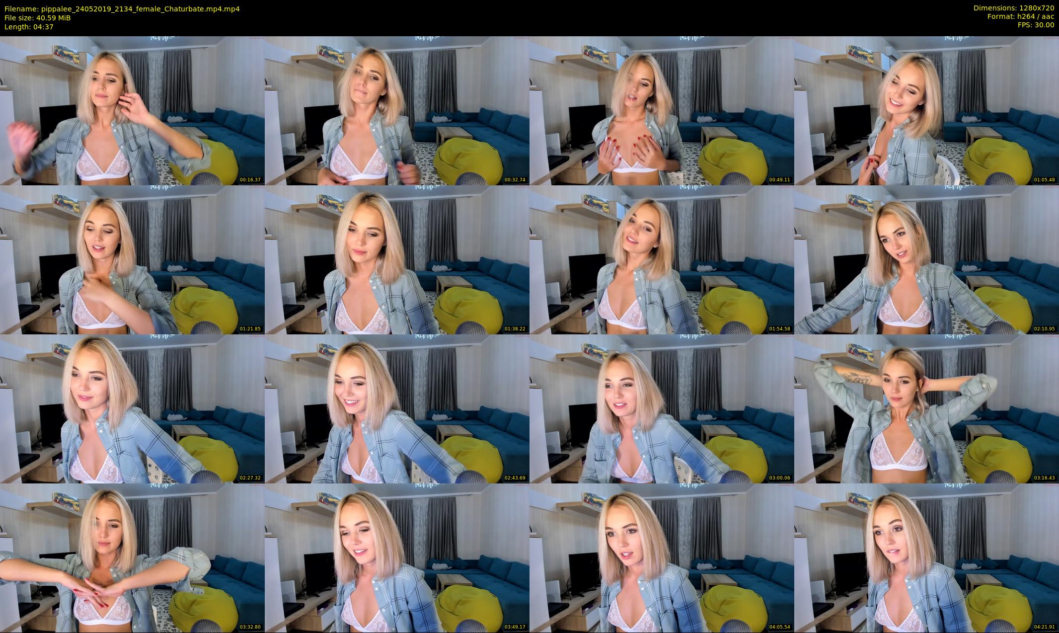 pippalee — 5 minute Chaturbate female cam show recording, 720p, May 24, 2019