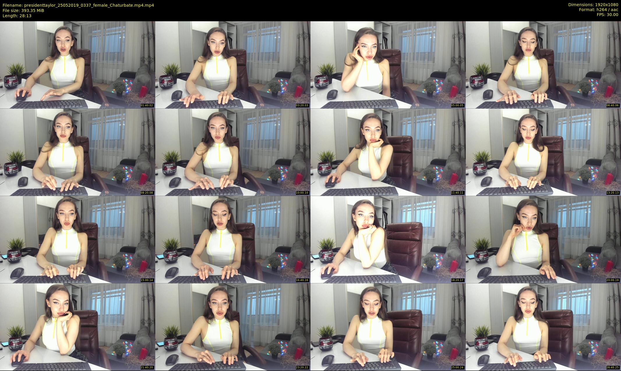 presidenttaylor — 29 minute Chaturbate female cam show recording, 1080p, May 25, 2019