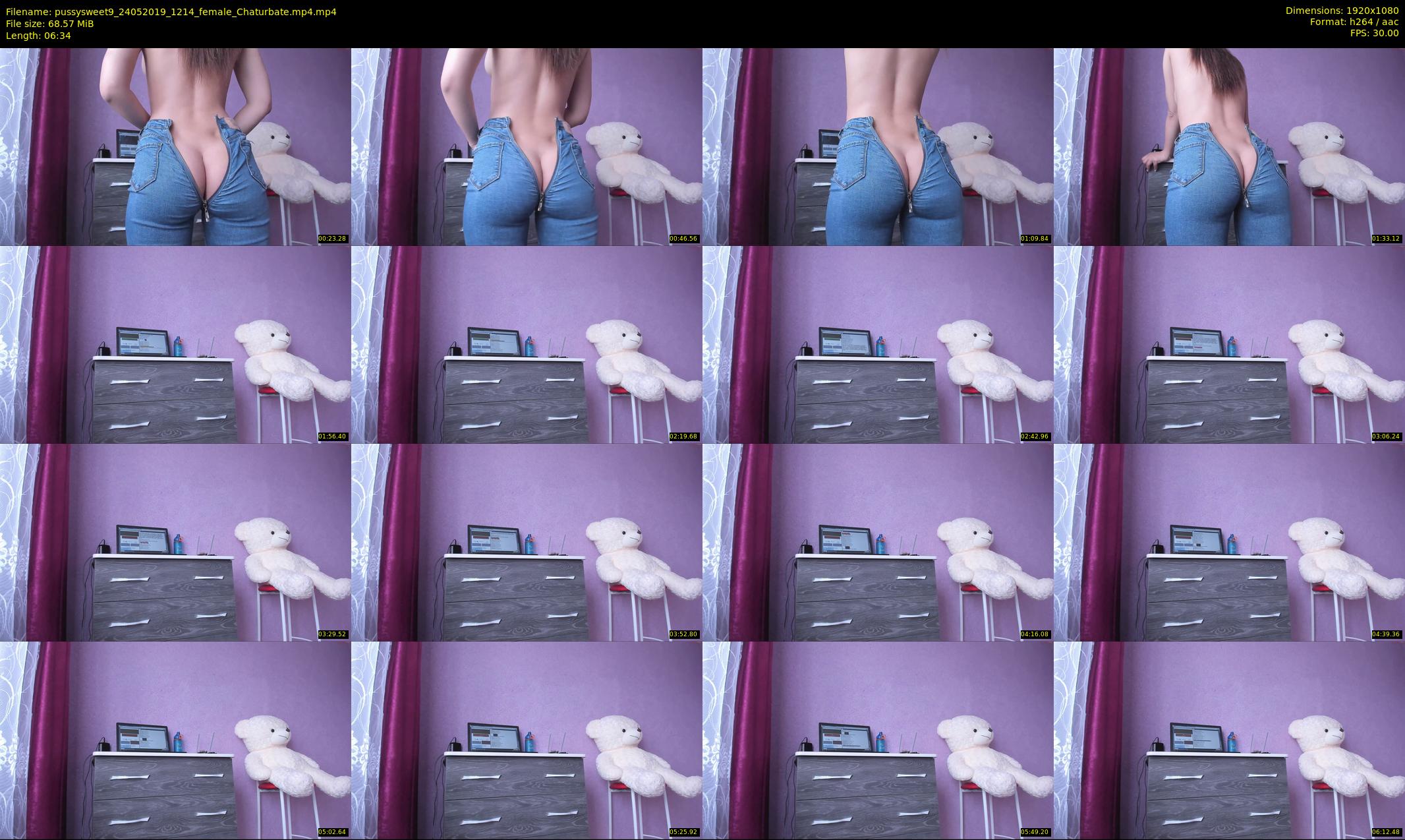 pussysweet9 — 7 minute Chaturbate female cam show recording, 1080p, May 24, 2019
