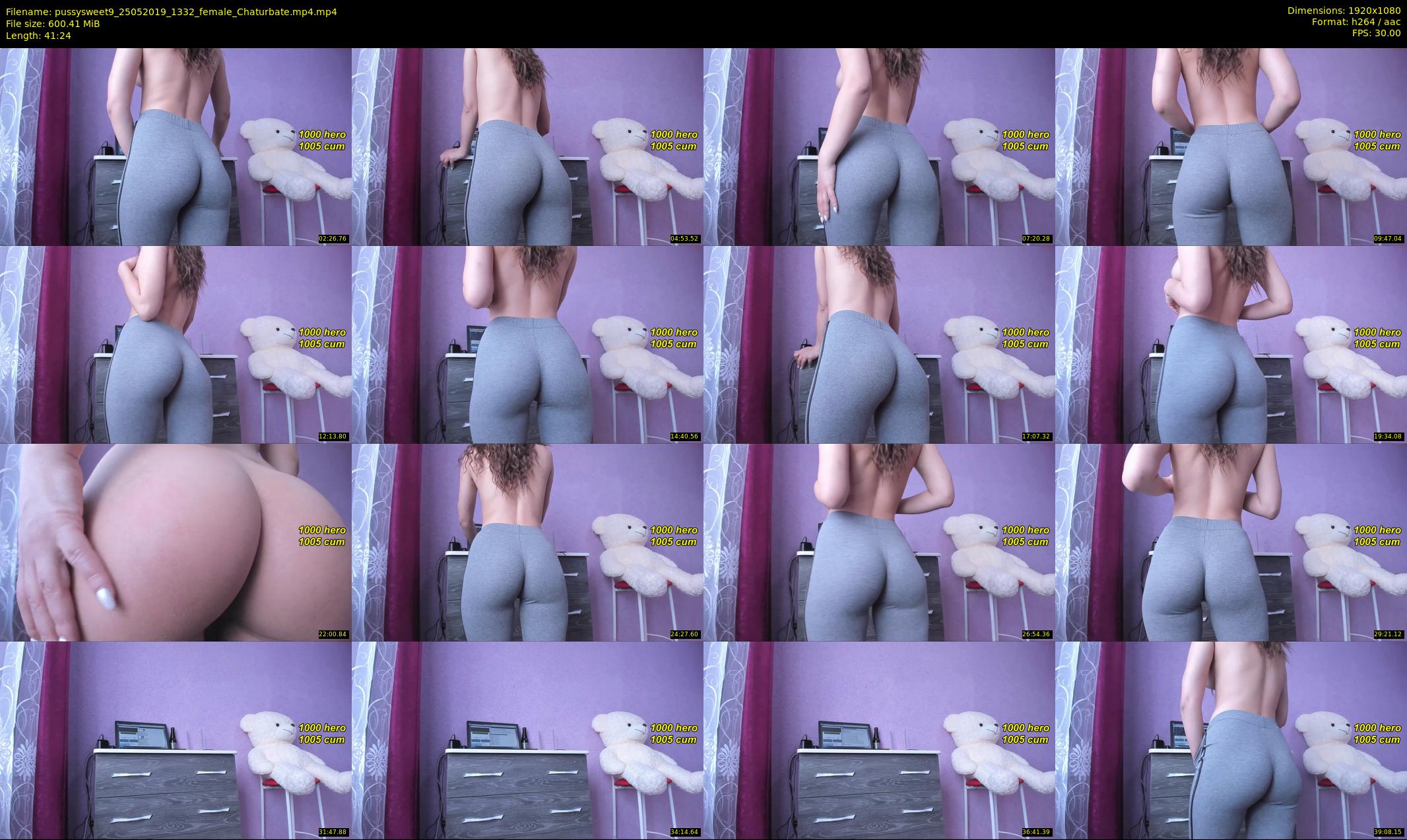 pussysweet9 — 42 minute Chaturbate female cam show recording, 1080p, May 25, 2019