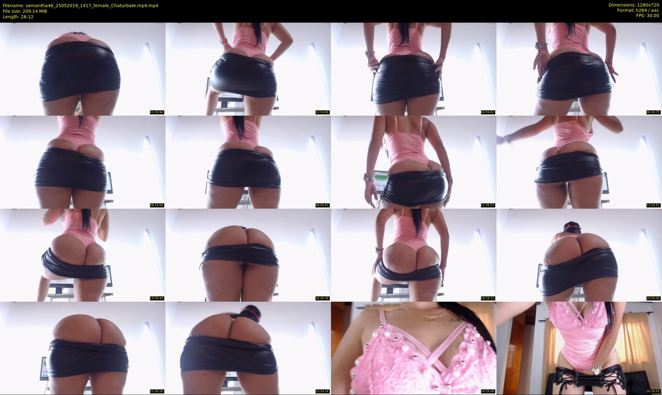 samantha46 — 29 minute Chaturbate female cam show recording, 720p, May 25, 2019