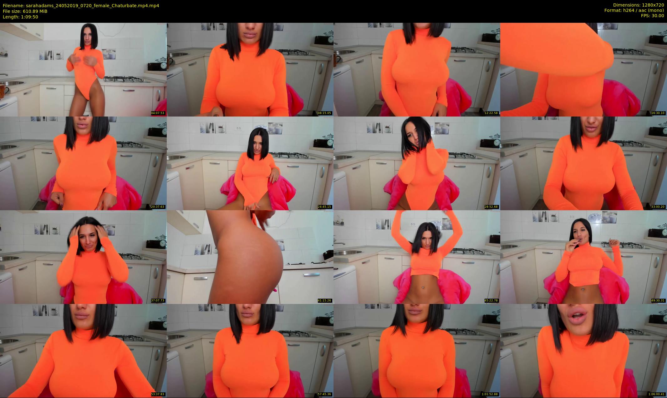 sarahadams — 70 minute Chaturbate female cam show recording, 720p, May 24, 2019