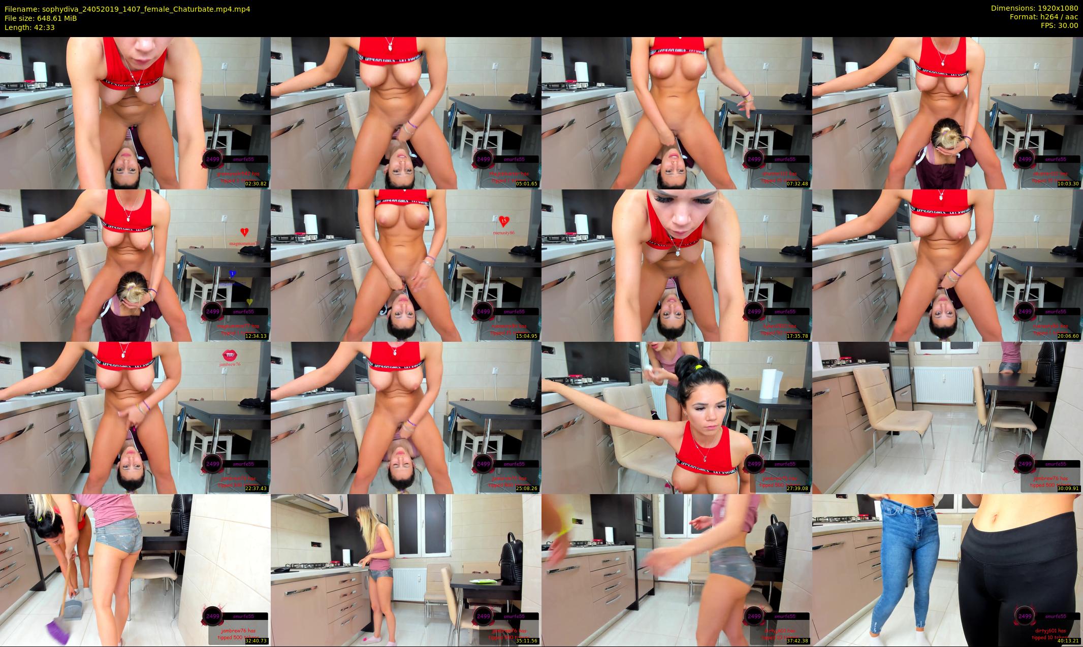 sophydiva — 43 minute Chaturbate female cam show recording, 1080p, May 24, 2019