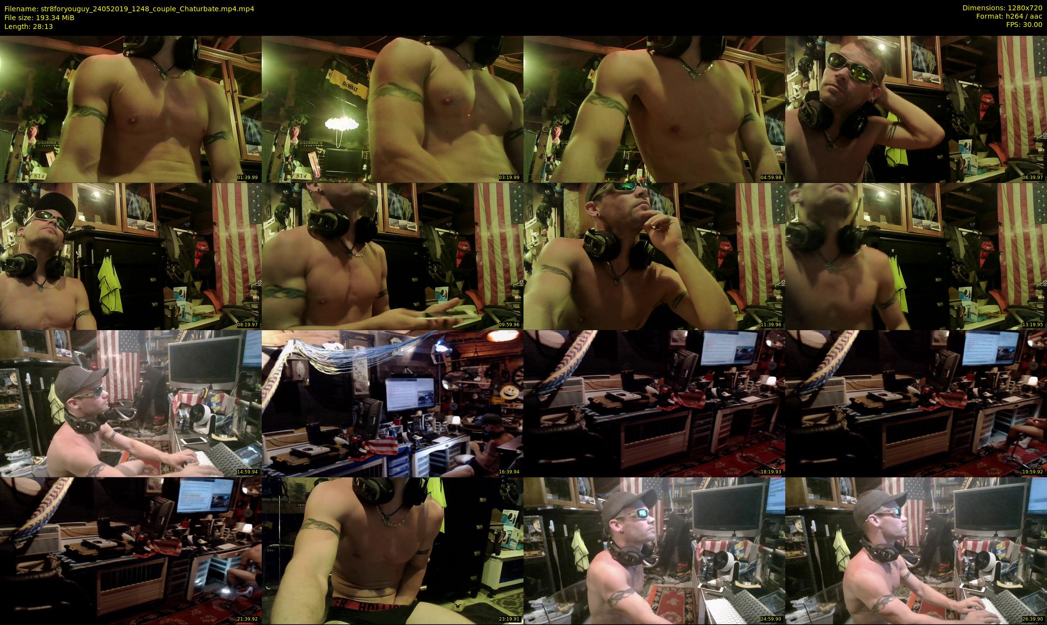 str8foryouguy — 29 minute Chaturbate male cam show recording, 720p, May 24, 2019