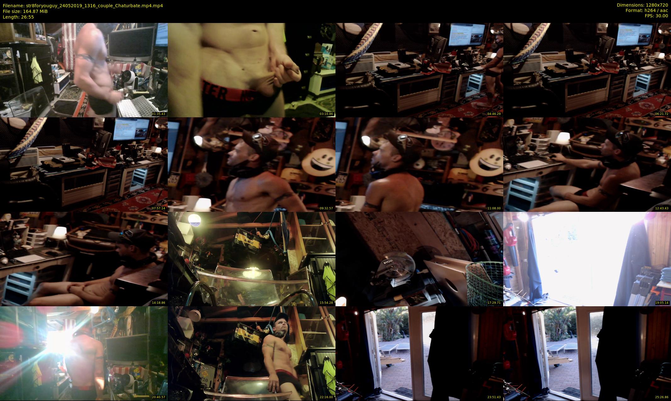 str8foryouguy — 27 minute Chaturbate male cam show recording, 720p, May 24, 2019