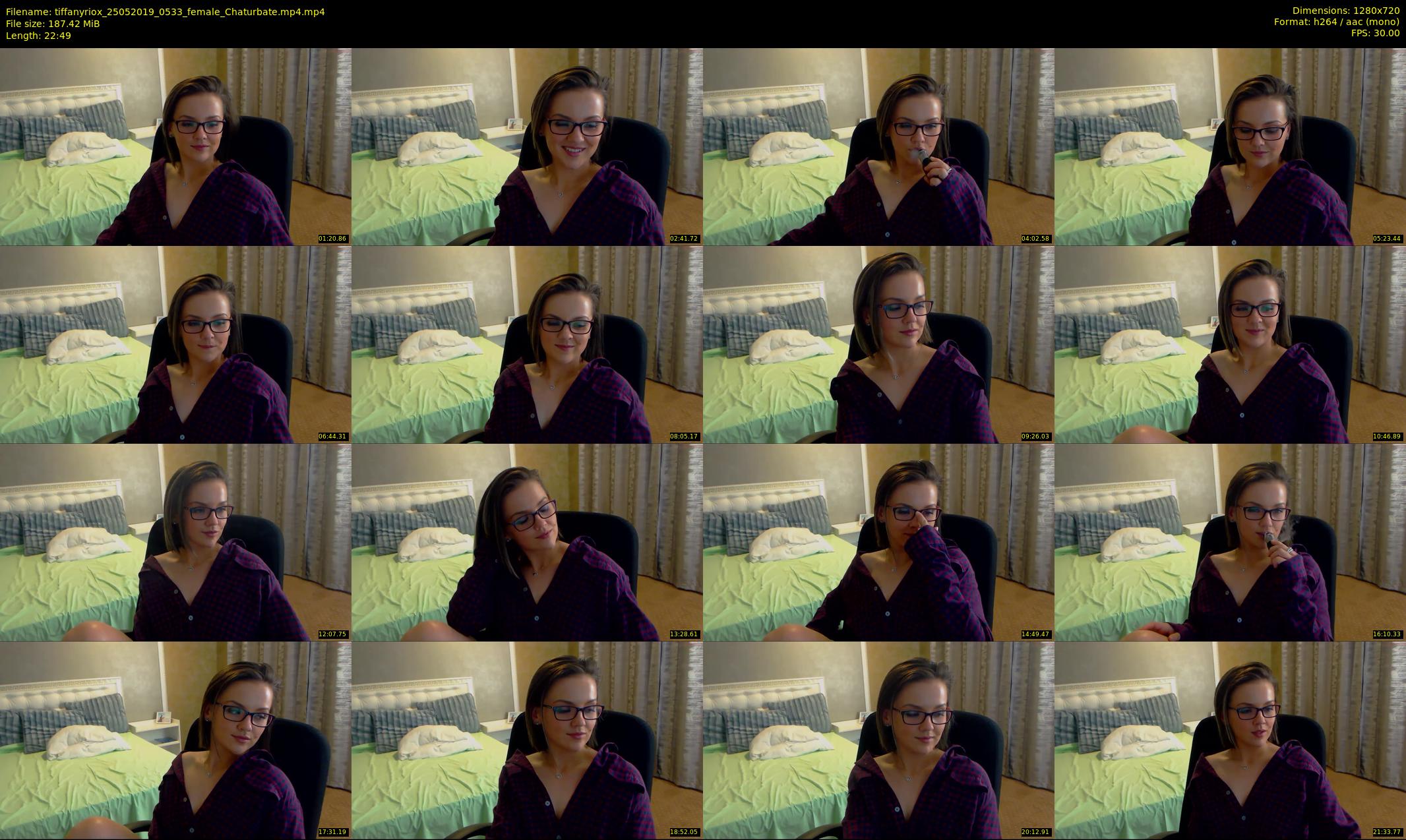 tiffanyriox — 23 minute Chaturbate female cam show recording, 720p, May 25, 2019