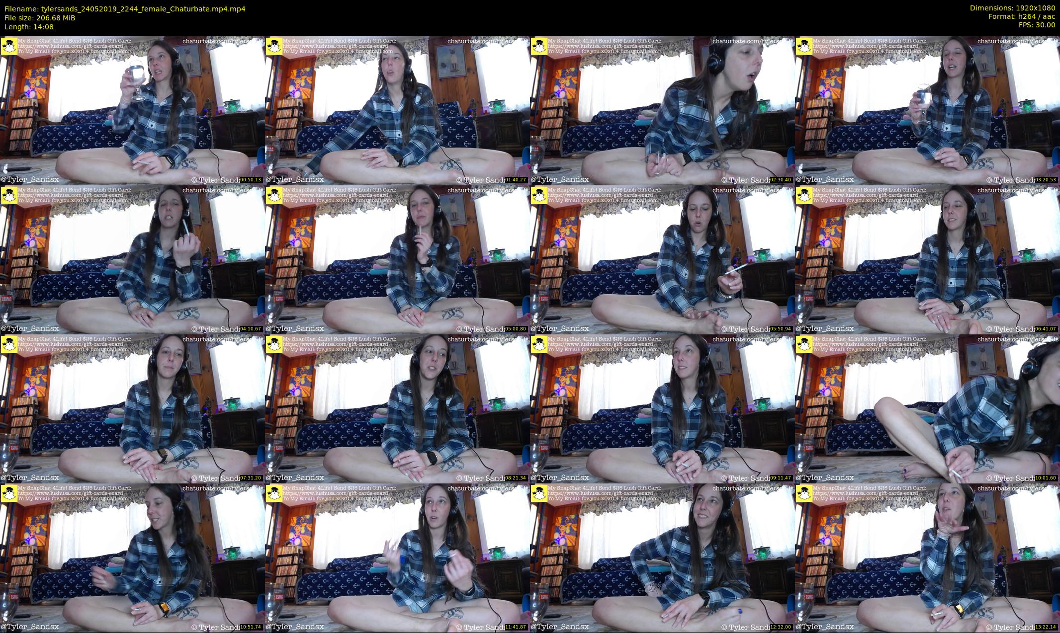 tylersands — 15 minute Chaturbate female cam show recording, 1080p, May 24, 2019