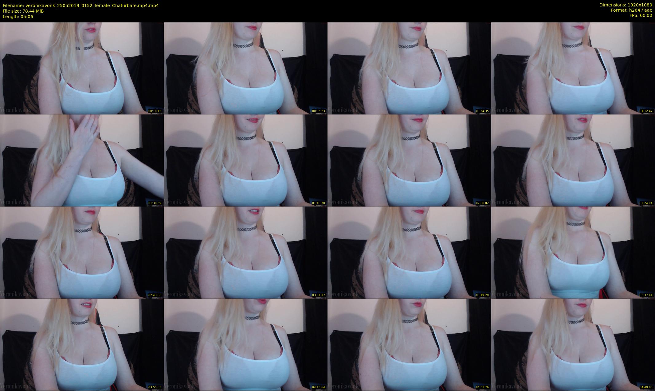 veronikavonk — 6 minute Chaturbate female cam show recording, 1080p, May 25, 2019