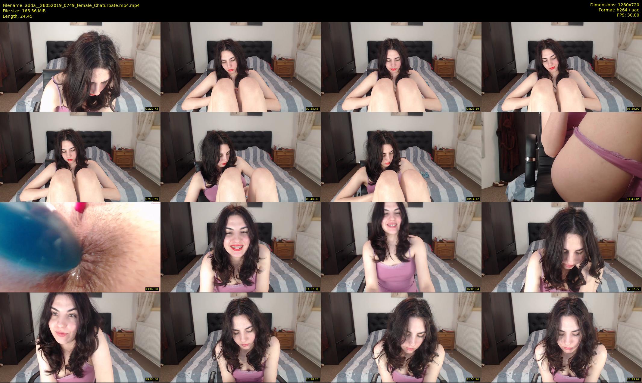adda_ — 25 minute Chaturbate female cam show recording, 720p, May 26, 2019