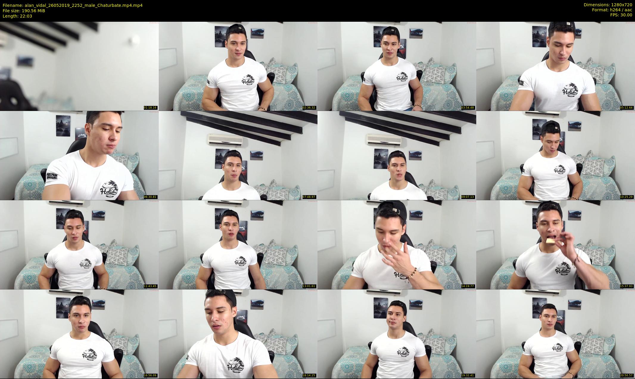 alan_vidal — 23 minute Chaturbate male cam show recording, 720p, May 26, 2019