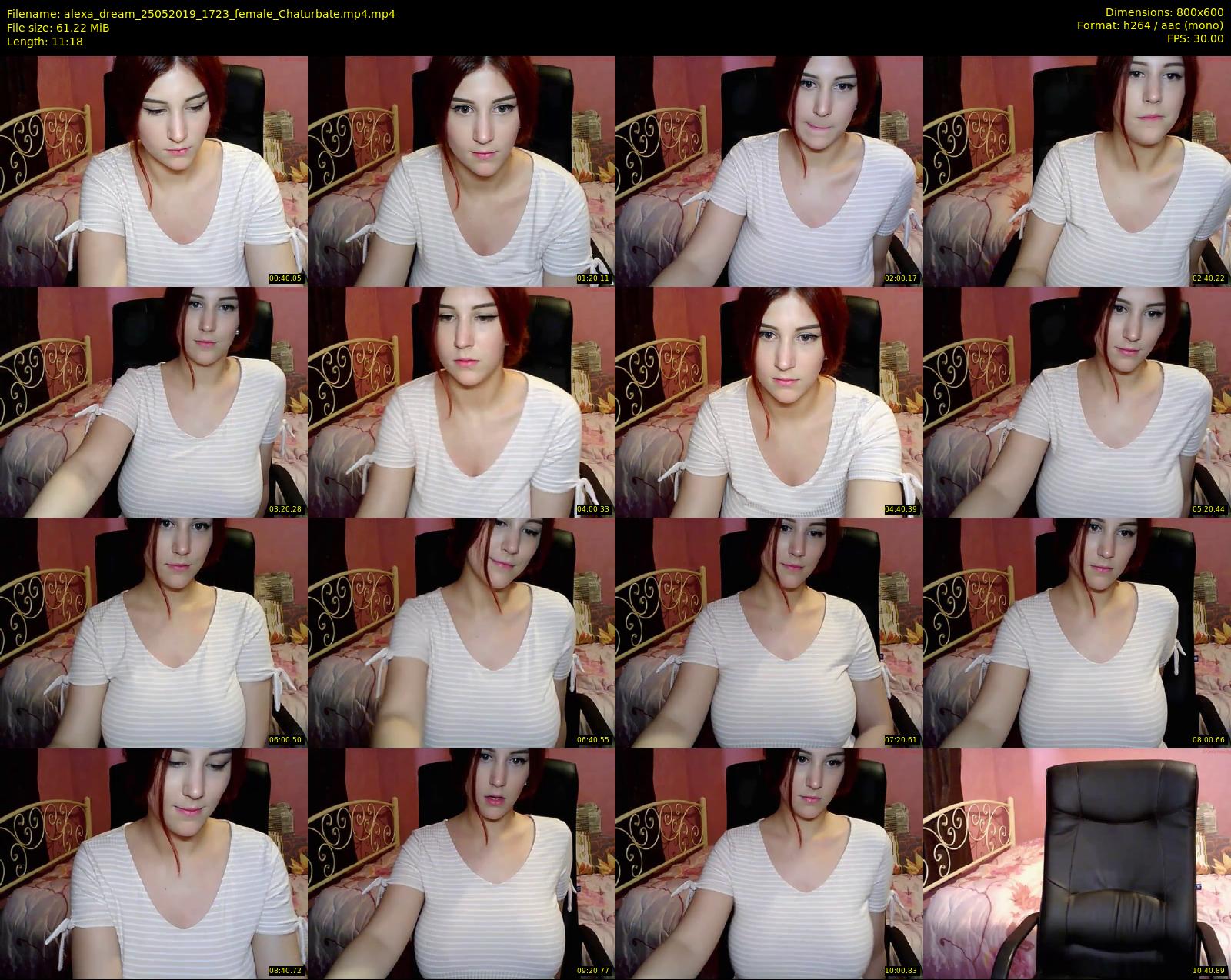alexa_dream — 12 minute Chaturbate female cam show recording, 480p, May 25, 2019