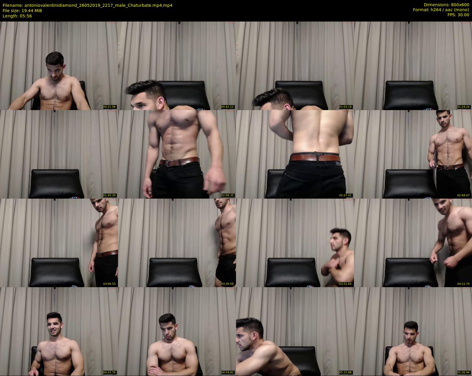 antoniovalentinidiamond — 6 minute Chaturbate male cam show recording, 480p, May 26, 2019
