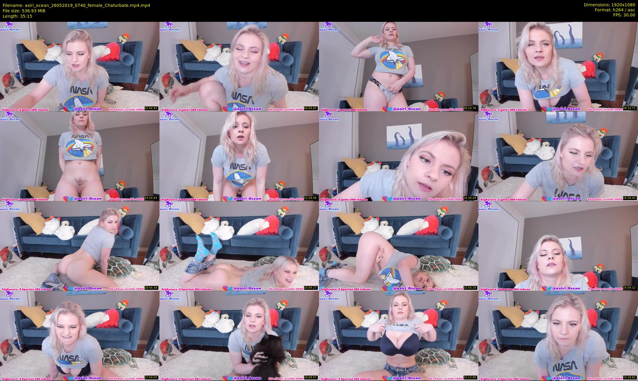 asiri_ocean — 36 minute Chaturbate female cam show recording, 1080p, May 26, 2019