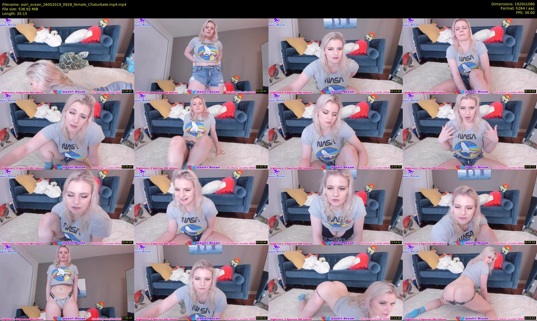asiri_ocean — 36 minute Chaturbate female cam show recording, 1080p, May 26, 2019