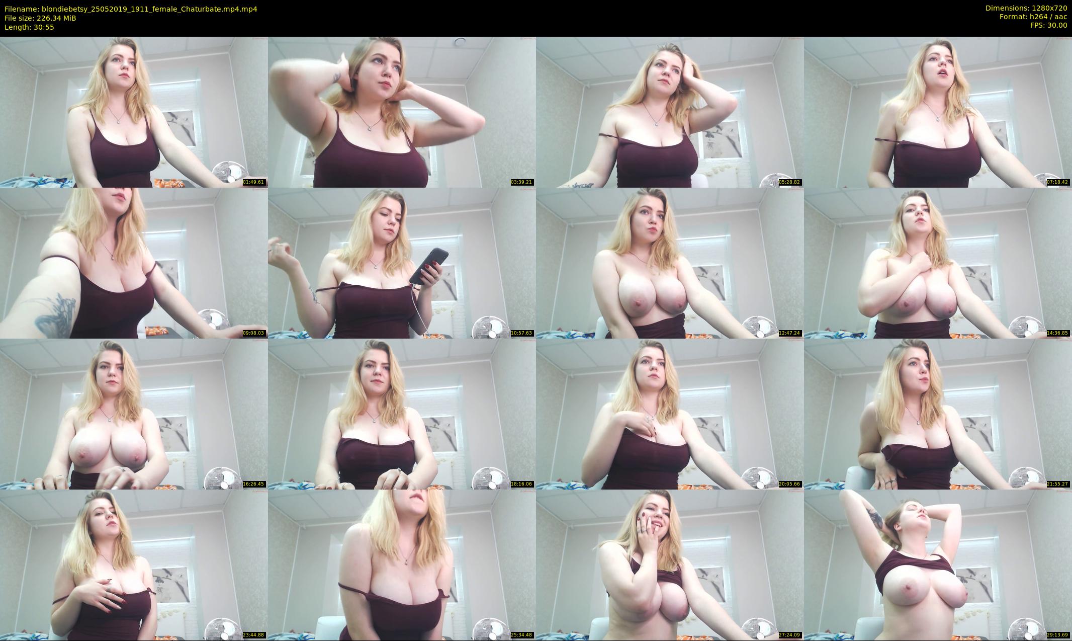 blondiebetsy — 31 minute Chaturbate female cam show recording, 720p, May 25, 2019
