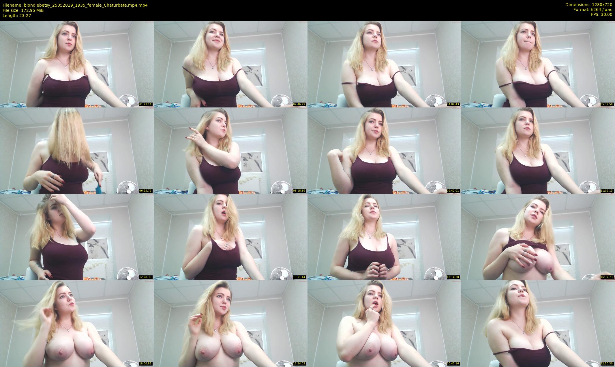 blondiebetsy — 24 minute Chaturbate female cam show recording, 720p, May 25, 2019