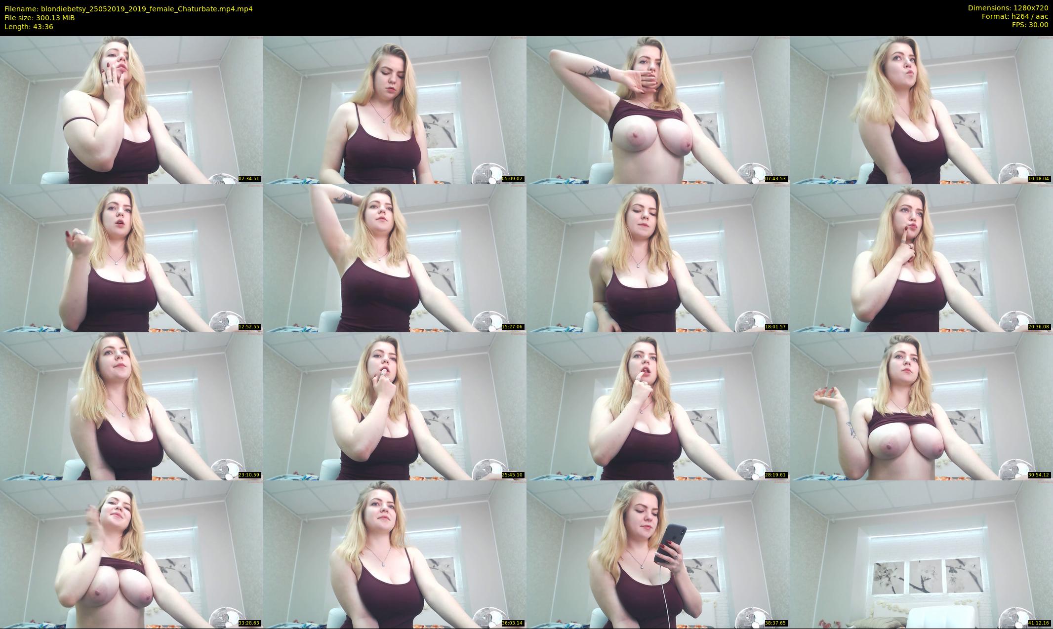 blondiebetsy — 44 minute Chaturbate female cam show recording, 720p, May 25, 2019