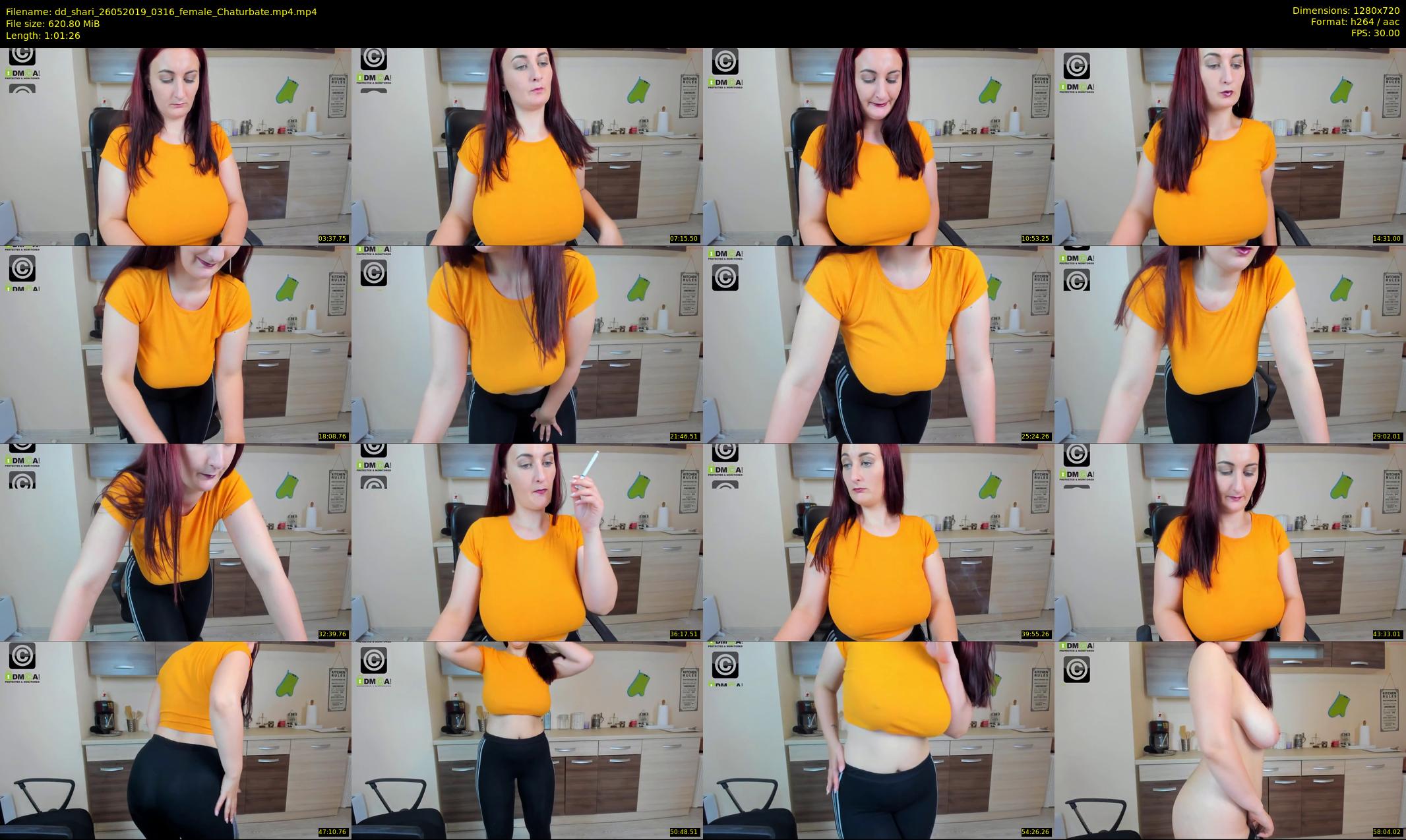 dd_shari — 62 minute Chaturbate female cam show recording, 720p, May 26, 2019