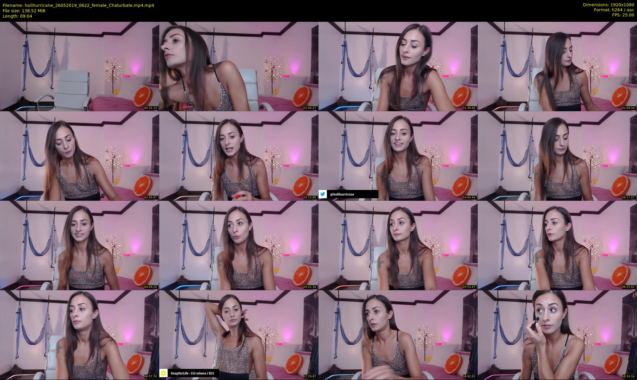 holihurricane — 10 minute Chaturbate female cam show recording, 1080p, May 26, 2019