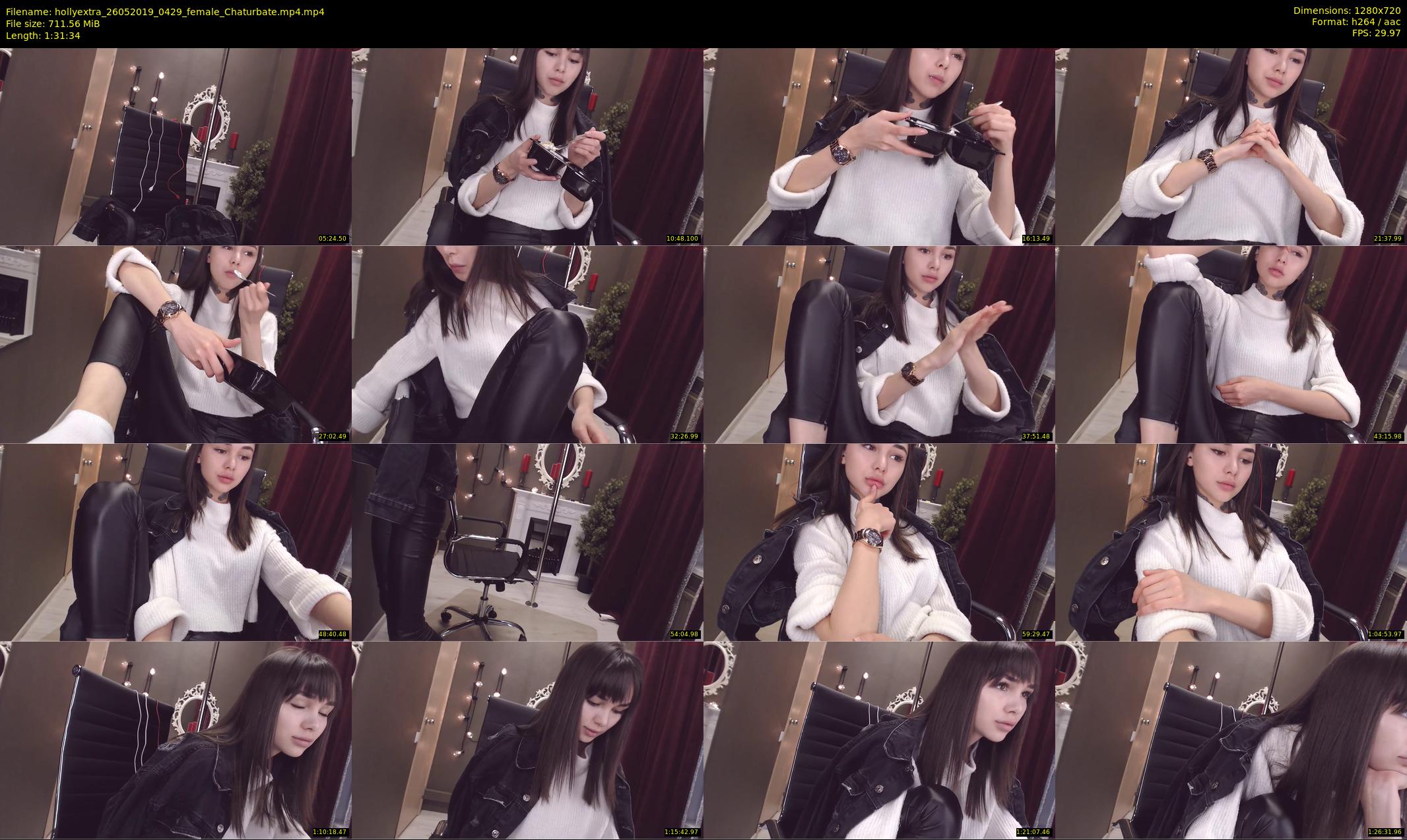 hollyextra — 92 minute Chaturbate female cam show recording, 720p, May 26, 2019
