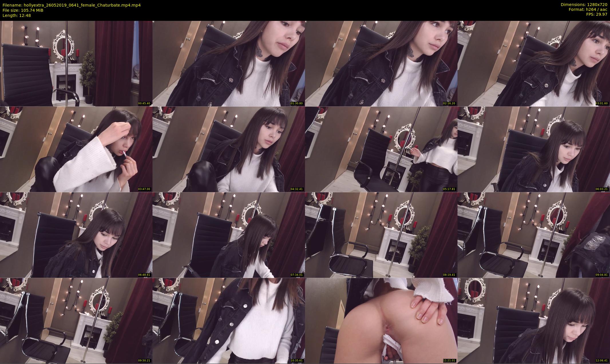 hollyextra — 13 minute Chaturbate female cam show recording, 720p, May 26, 2019