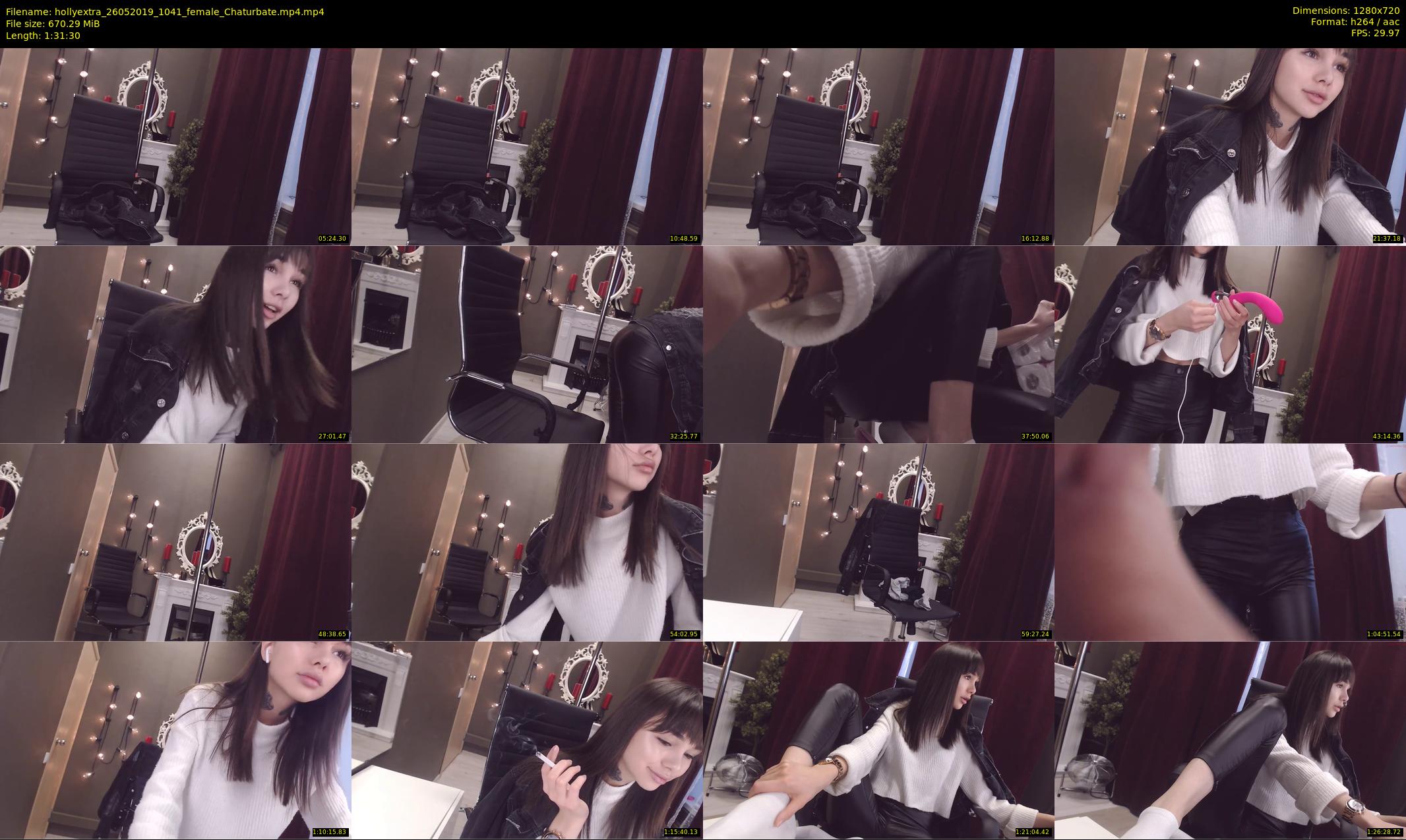 hollyextra — 92 minute Chaturbate female cam show recording, 720p, May 26, 2019