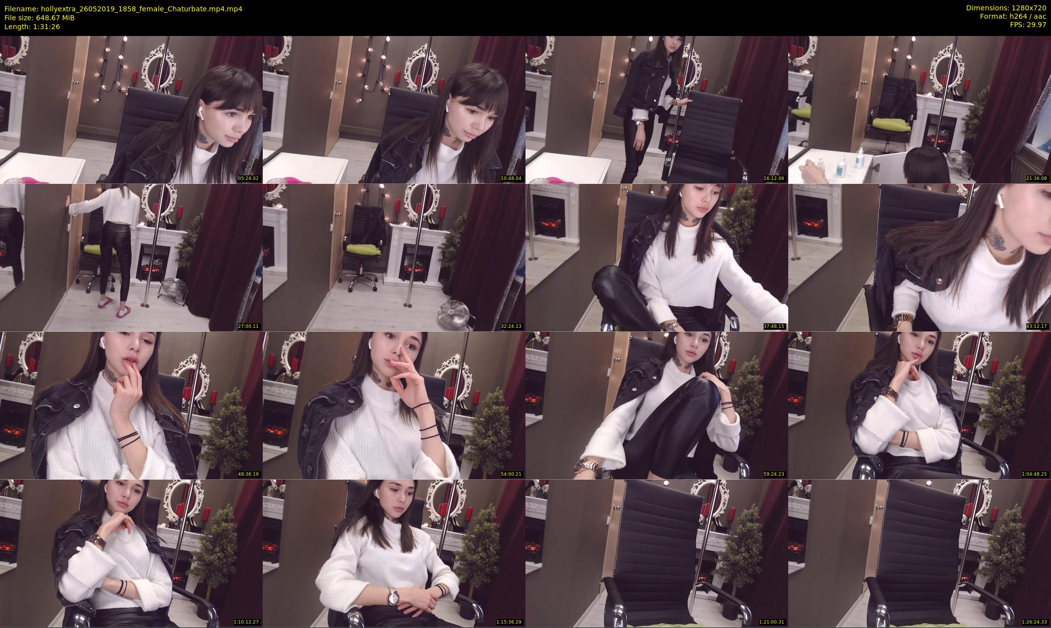 hollyextra — 92 minute Chaturbate female cam show recording, 720p, May 26, 2019