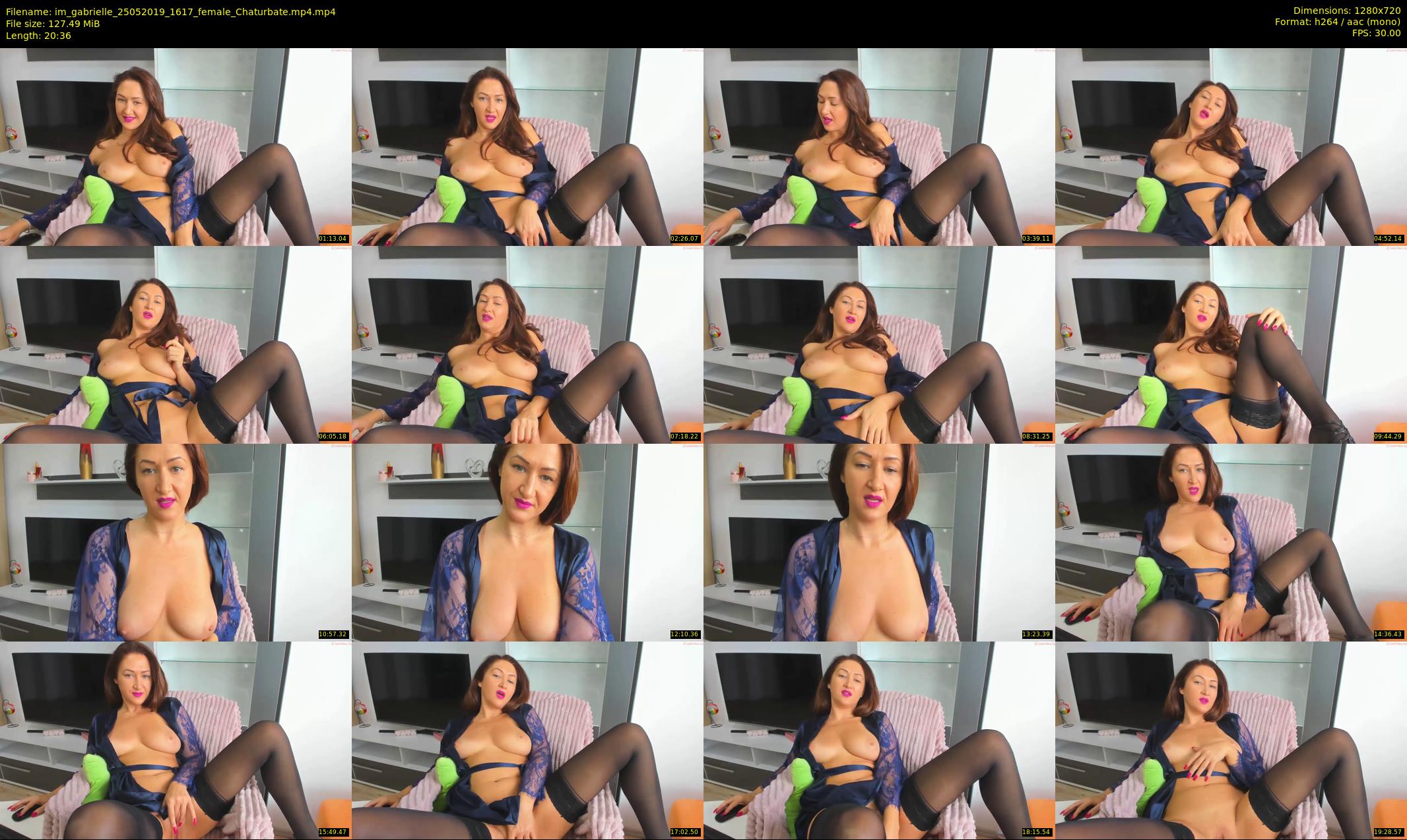 im_gabrielle — 21 minute Chaturbate female cam show recording, 720p, May 25, 2019