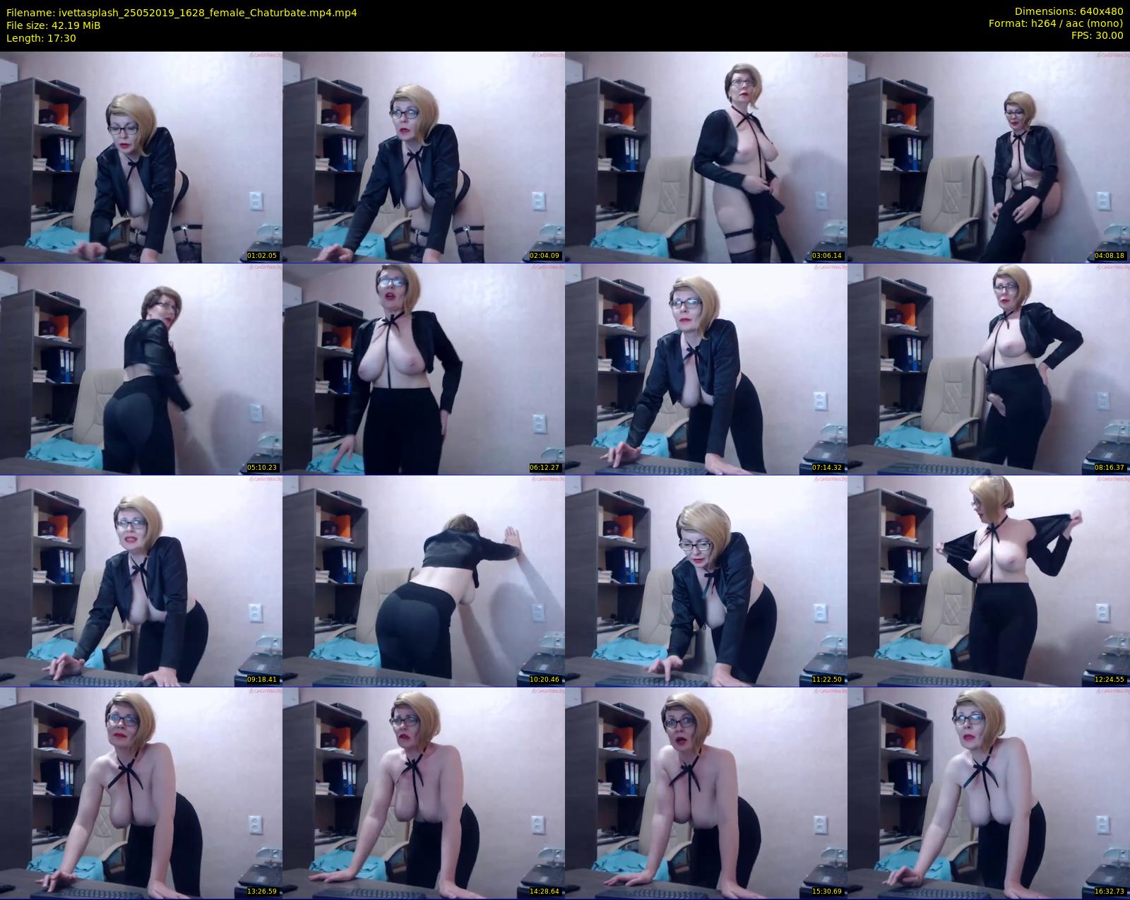 ivettasplash — 18 minute Chaturbate female cam show recording, 480p, May 25, 2019