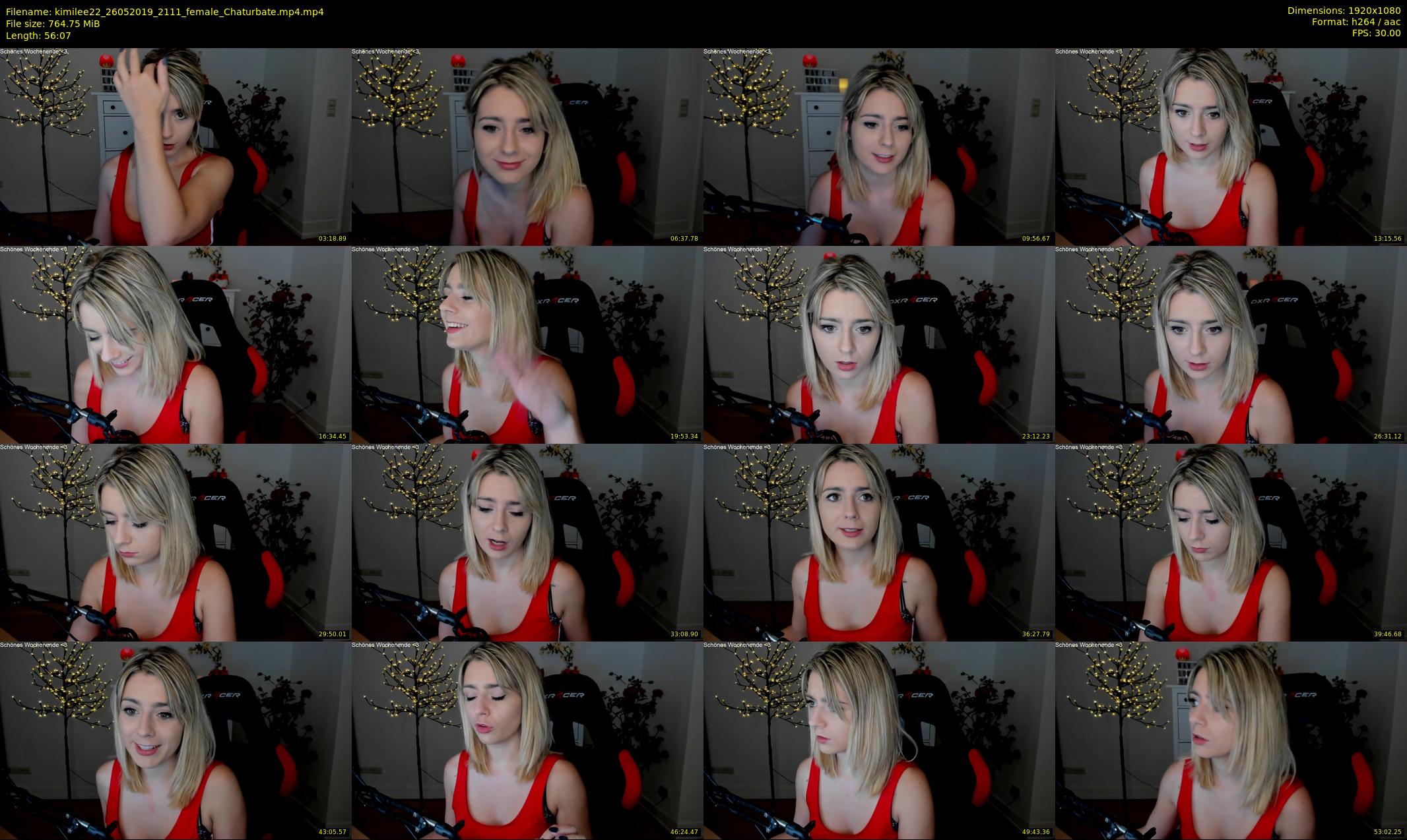 kimilee22 — 57 minute Chaturbate female cam show recording, 1080p, May 26, 2019