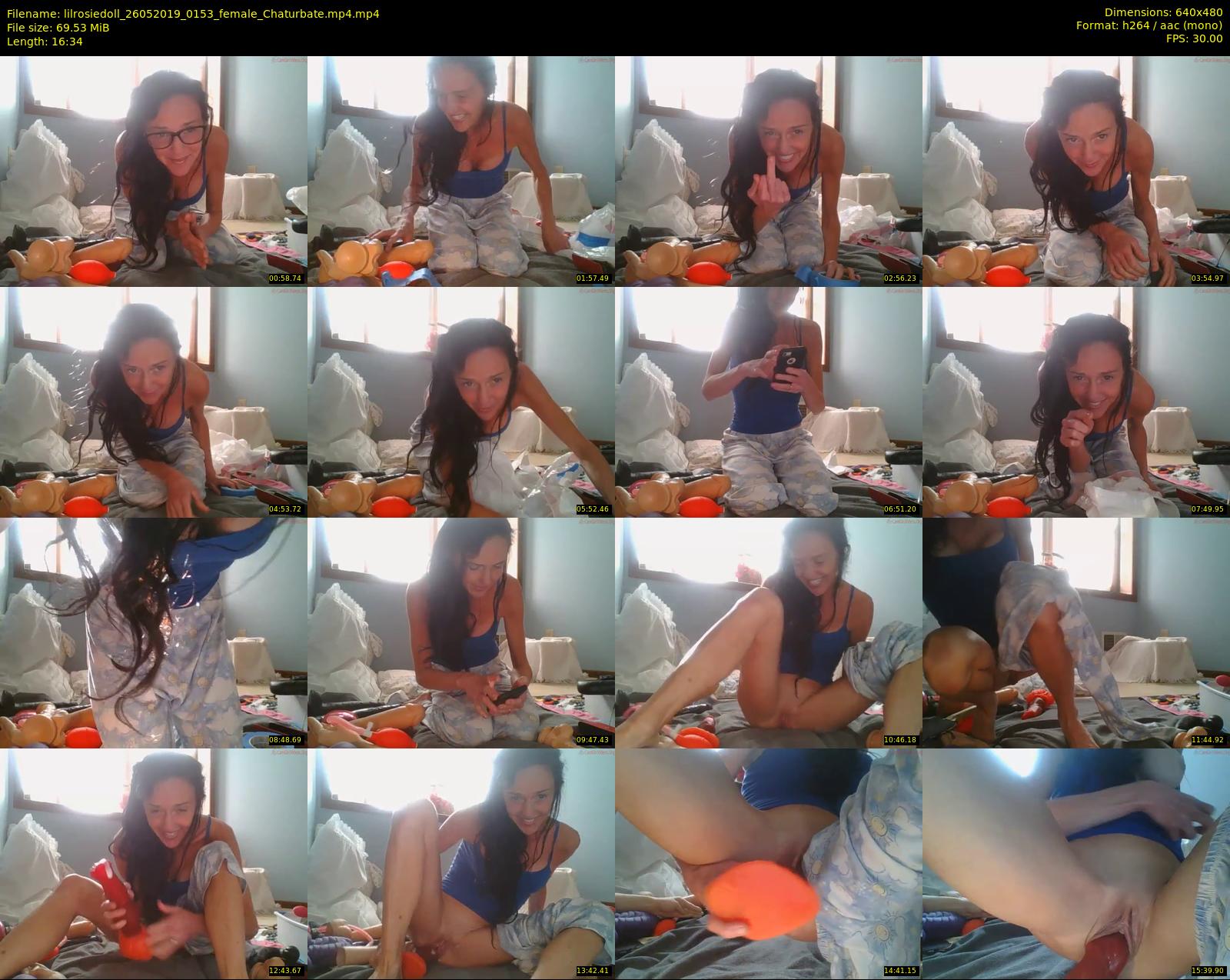 lilrosiedoll — 17 minute Chaturbate female cam show recording, 480p, May 26, 2019