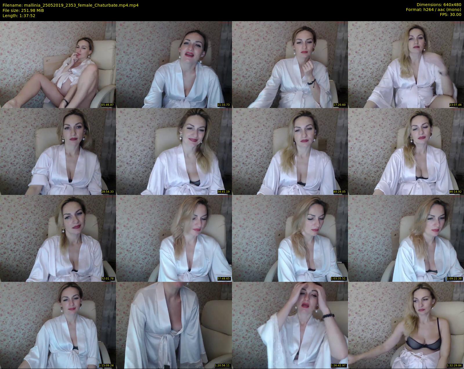 mallinia — 98 minute Chaturbate female cam show recording, 480p, May 25, 2019
