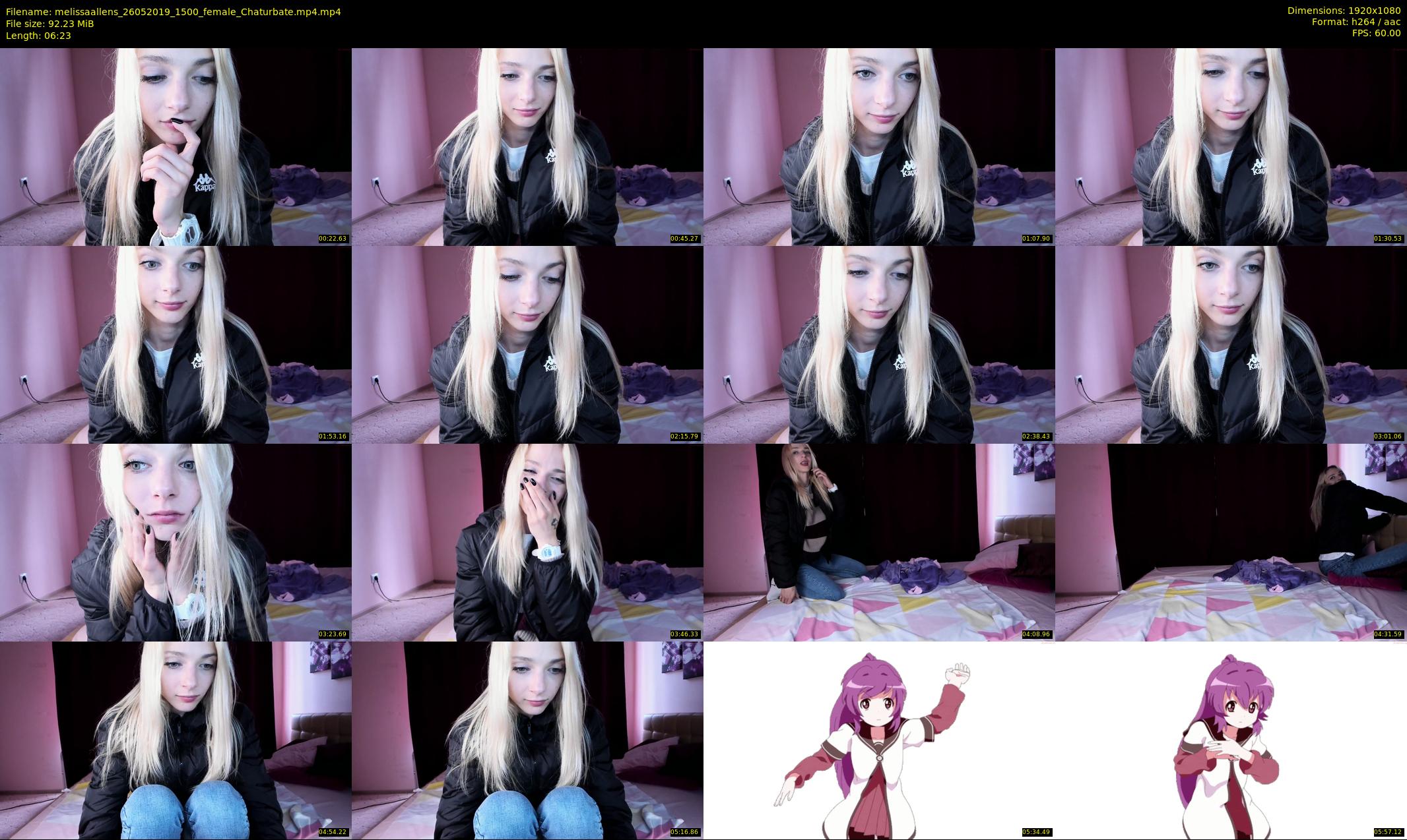 melissaallens — 7 minute Chaturbate female cam show recording, 1080p, May 26, 2019