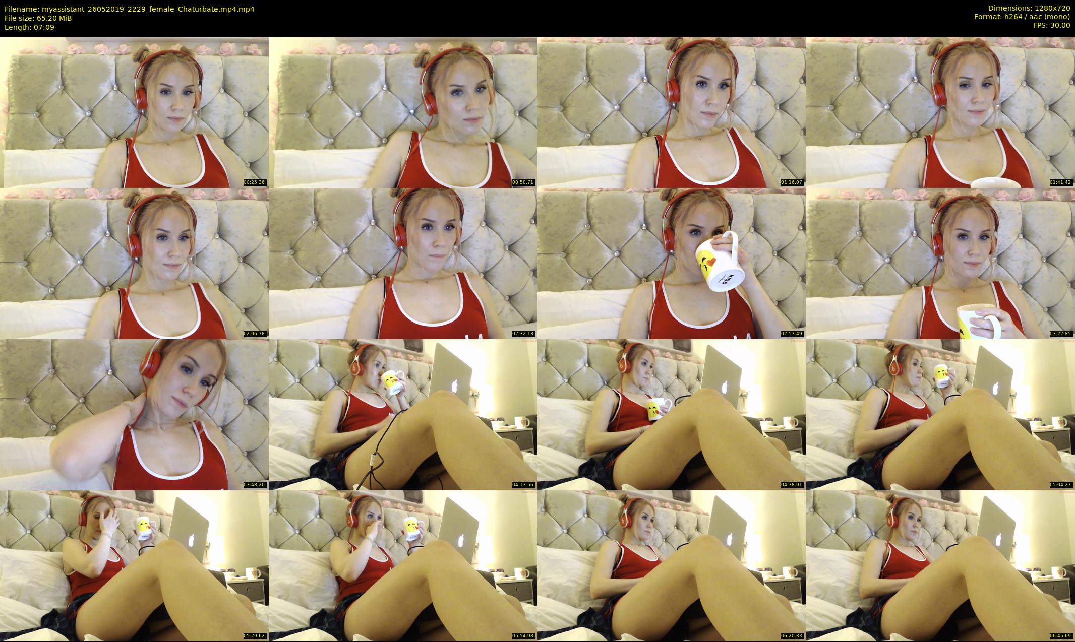 myassistant — 8 minute Chaturbate female cam show recording, 720p, May 26, 2019