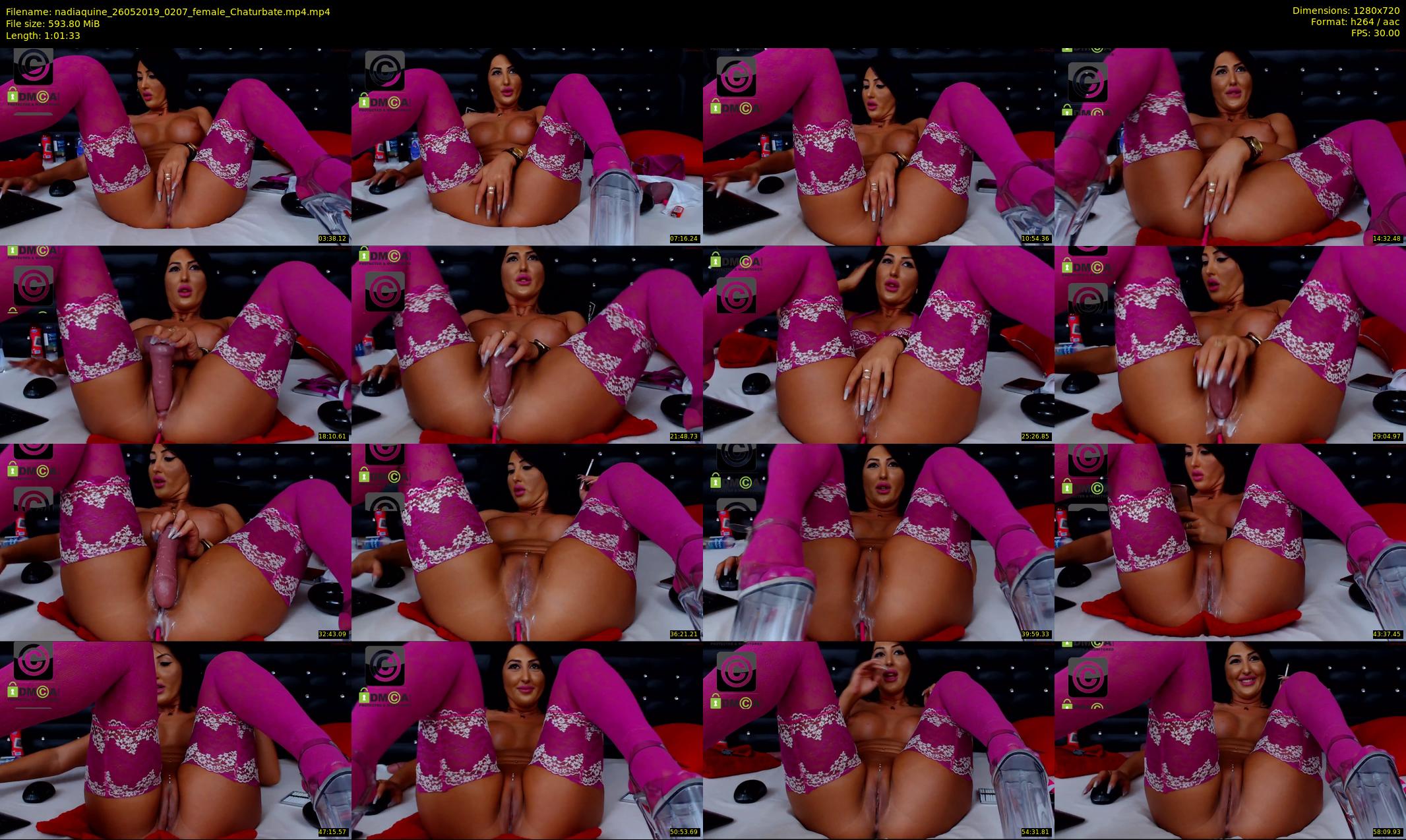 nadiaquine — 62 minute Chaturbate female cam show recording, 720p, May 26, 2019