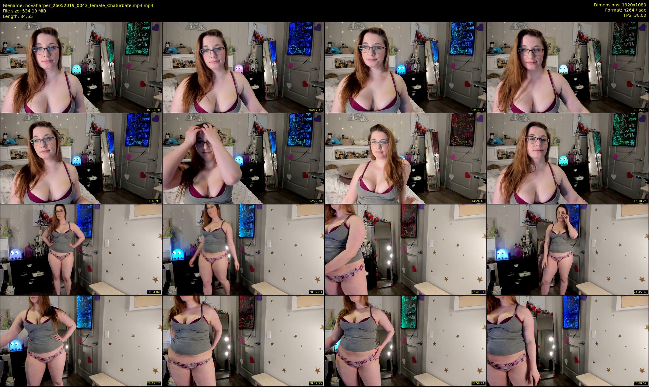 novaharper — 35 minute Chaturbate female cam show recording, 1080p, May 26, 2019