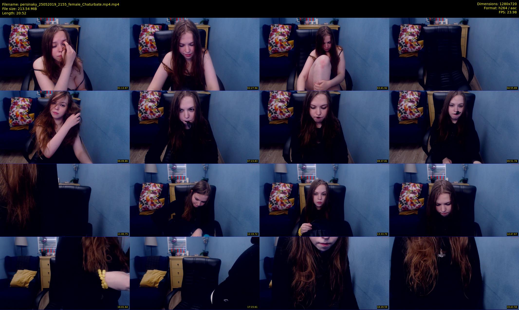persinaky — 21 minute Chaturbate female cam show recording, 720p, May 25, 2019