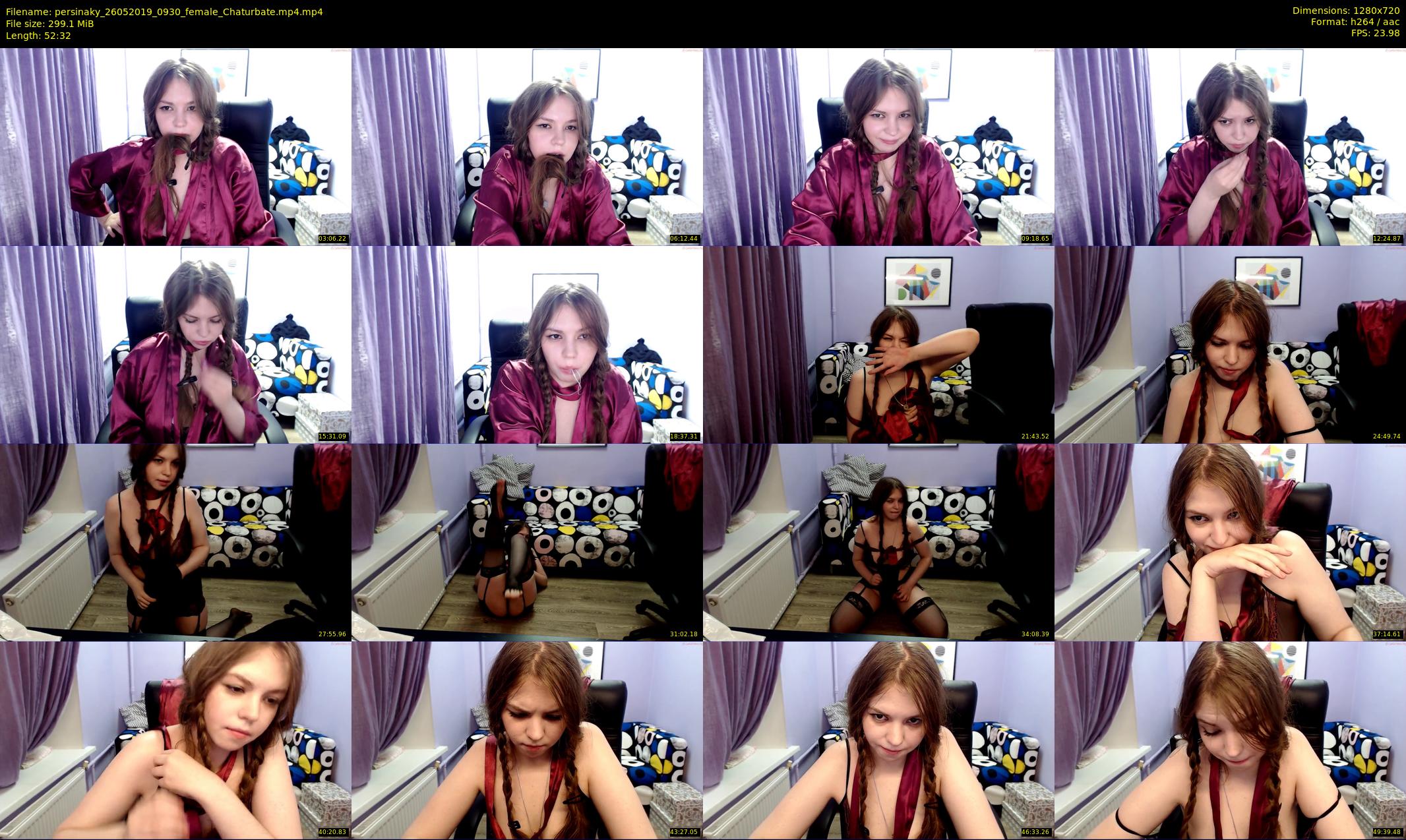 persinaky — 53 minute Chaturbate female cam show recording, 720p, May 26, 2019
