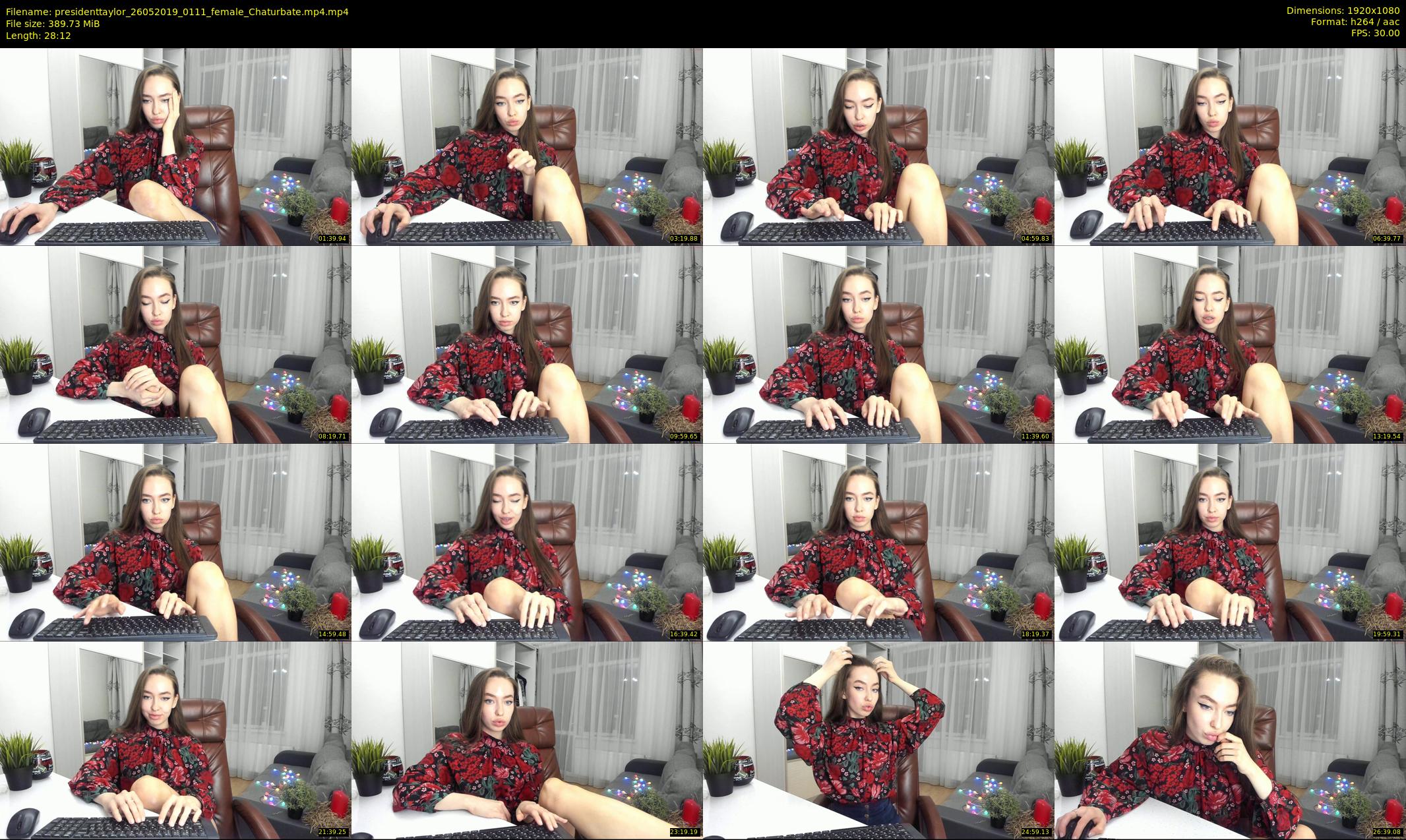 presidenttaylor — 29 minute Chaturbate female cam show recording, 1080p, May 26, 2019