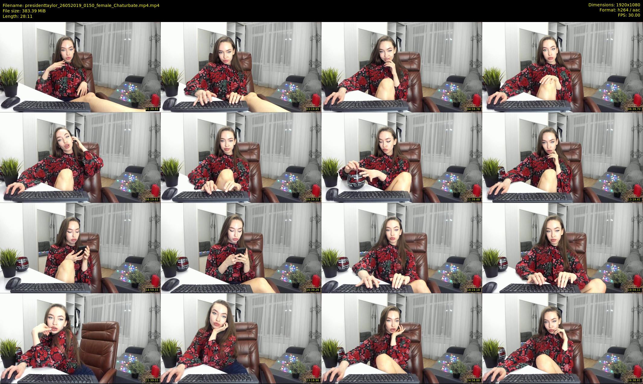 presidenttaylor — 29 minute Chaturbate female cam show recording, 1080p, May 26, 2019