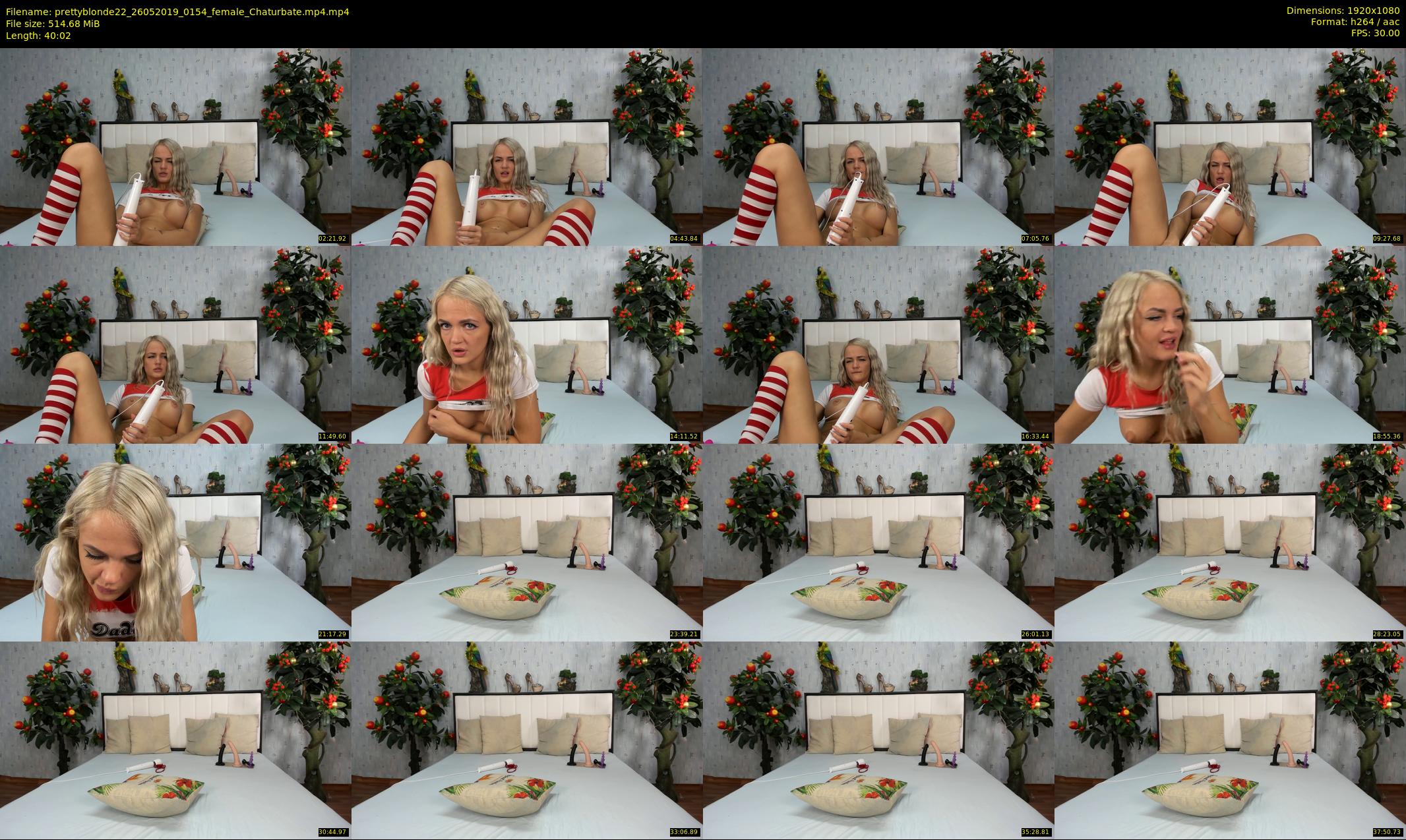 prettyblonde22 — 41 minute Chaturbate female cam show recording, 1080p, May 26, 2019