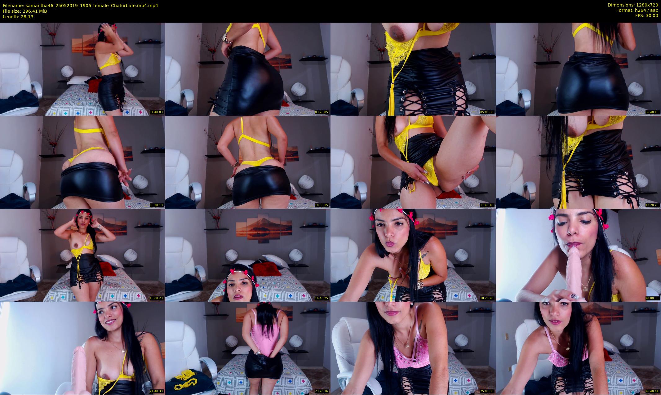 samantha46 — 29 minute Chaturbate female cam show recording, 720p, May 25, 2019