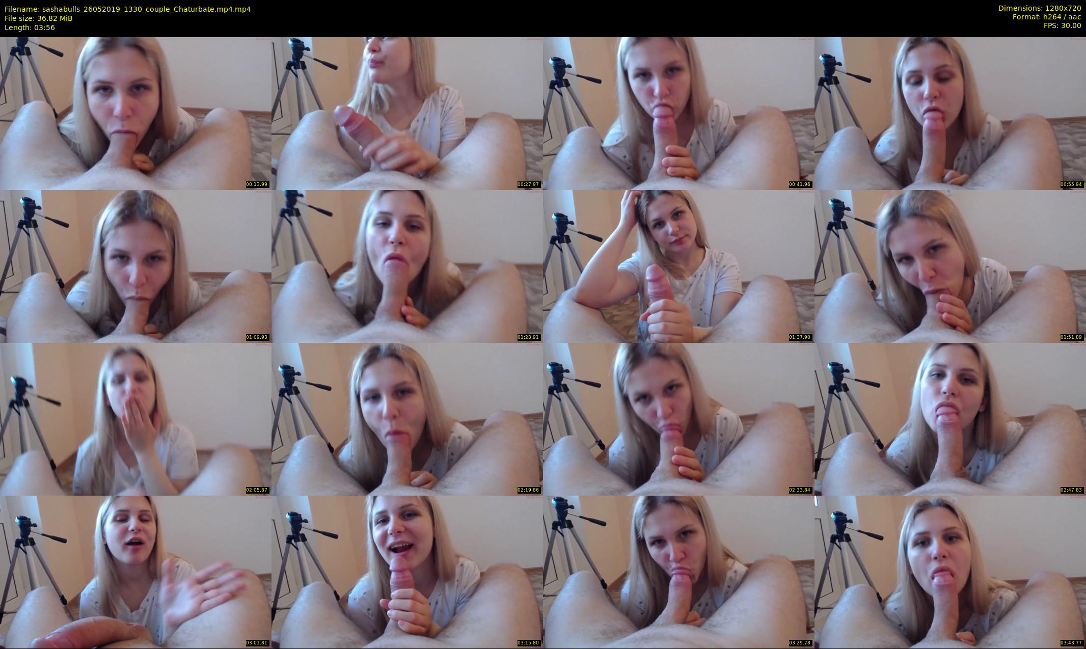 sashabulls — 4 minute Chaturbate couple cam show recording, 720p, May 26, 2019
