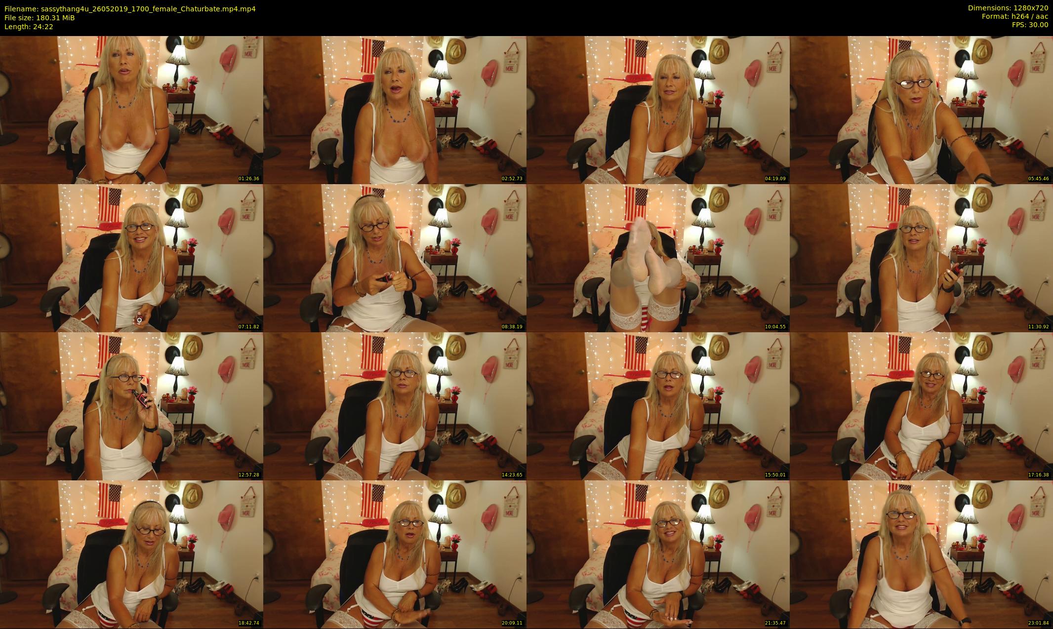 sassythang4u — 25 minute Chaturbate female cam show recording, 720p, May 26, 2019