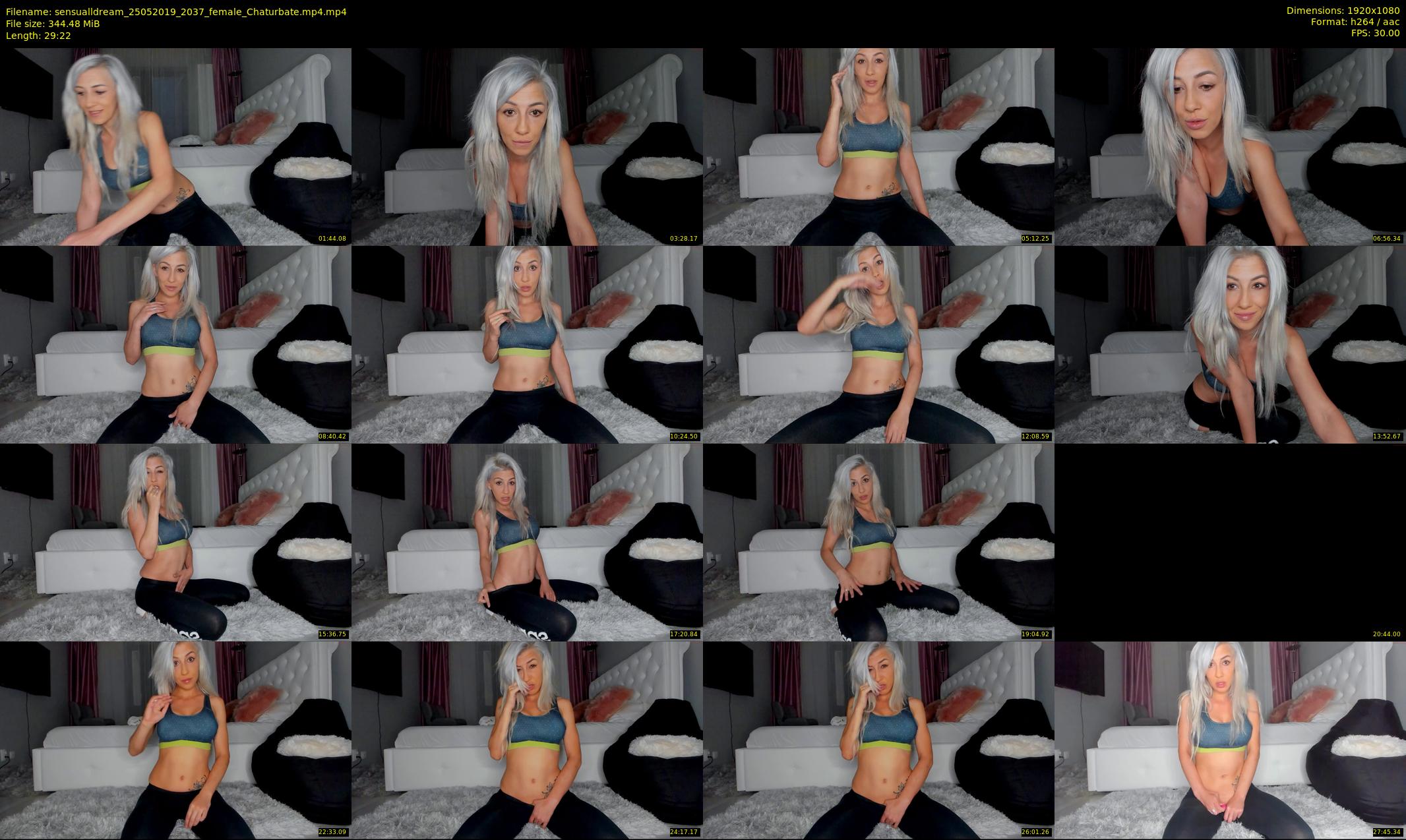 sensualldream — 30 minute Chaturbate female cam show recording, 1080p, May 25, 2019