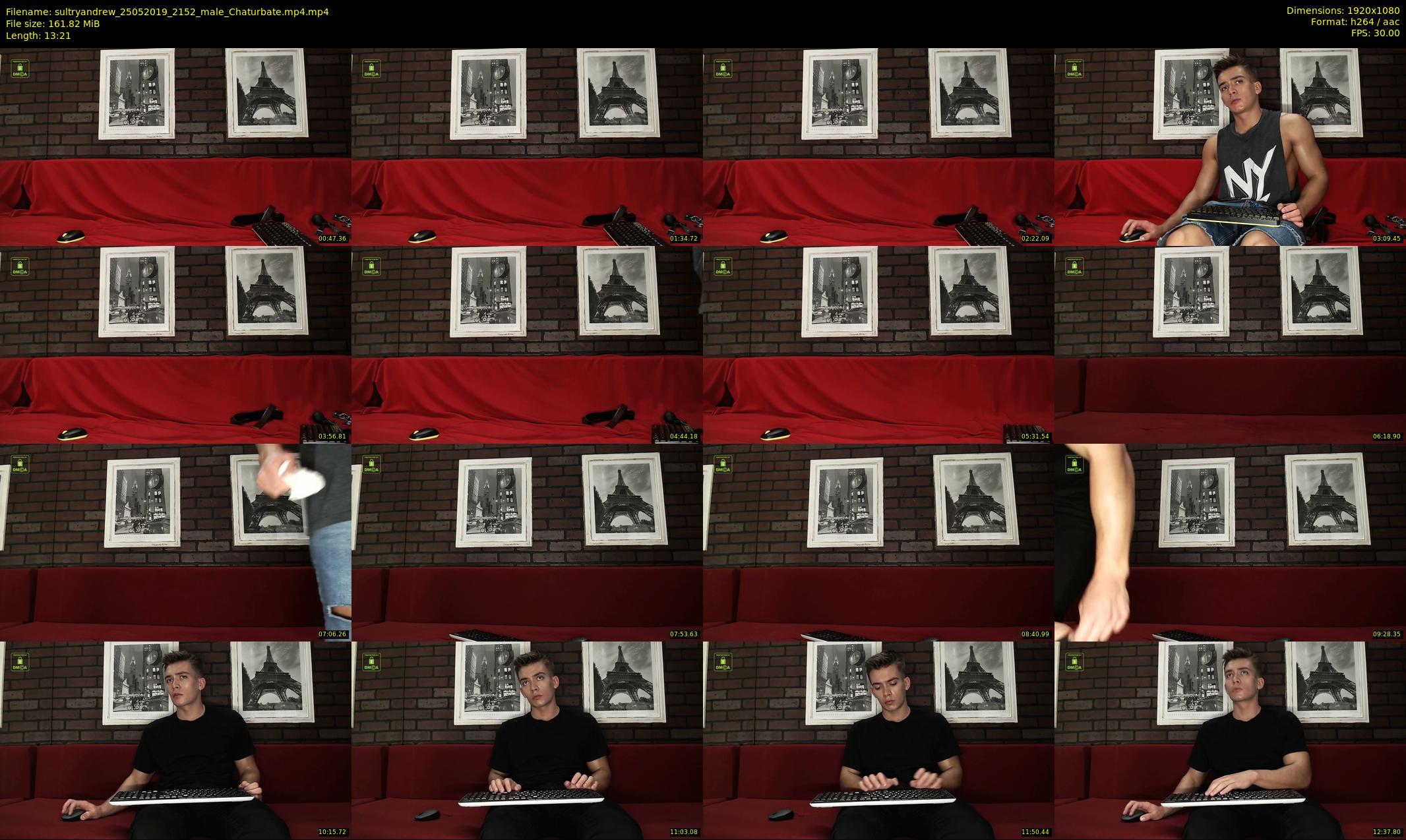 sultryandrew — 14 minute Chaturbate male cam show recording, 1080p, May 25, 2019