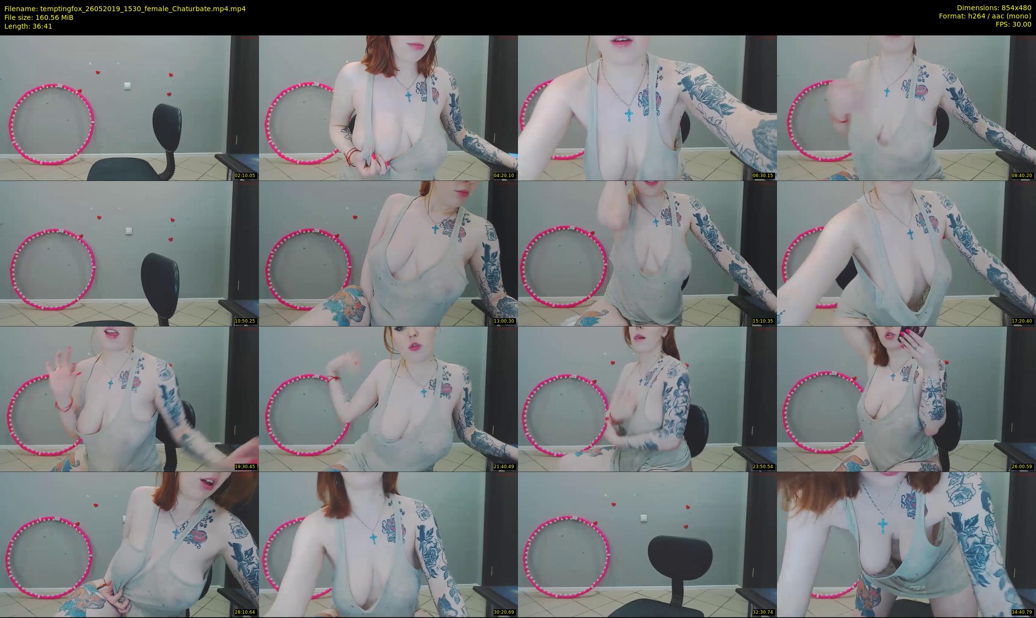 temptingfox — 37 minute Chaturbate female cam show recording, 480p, May 26, 2019